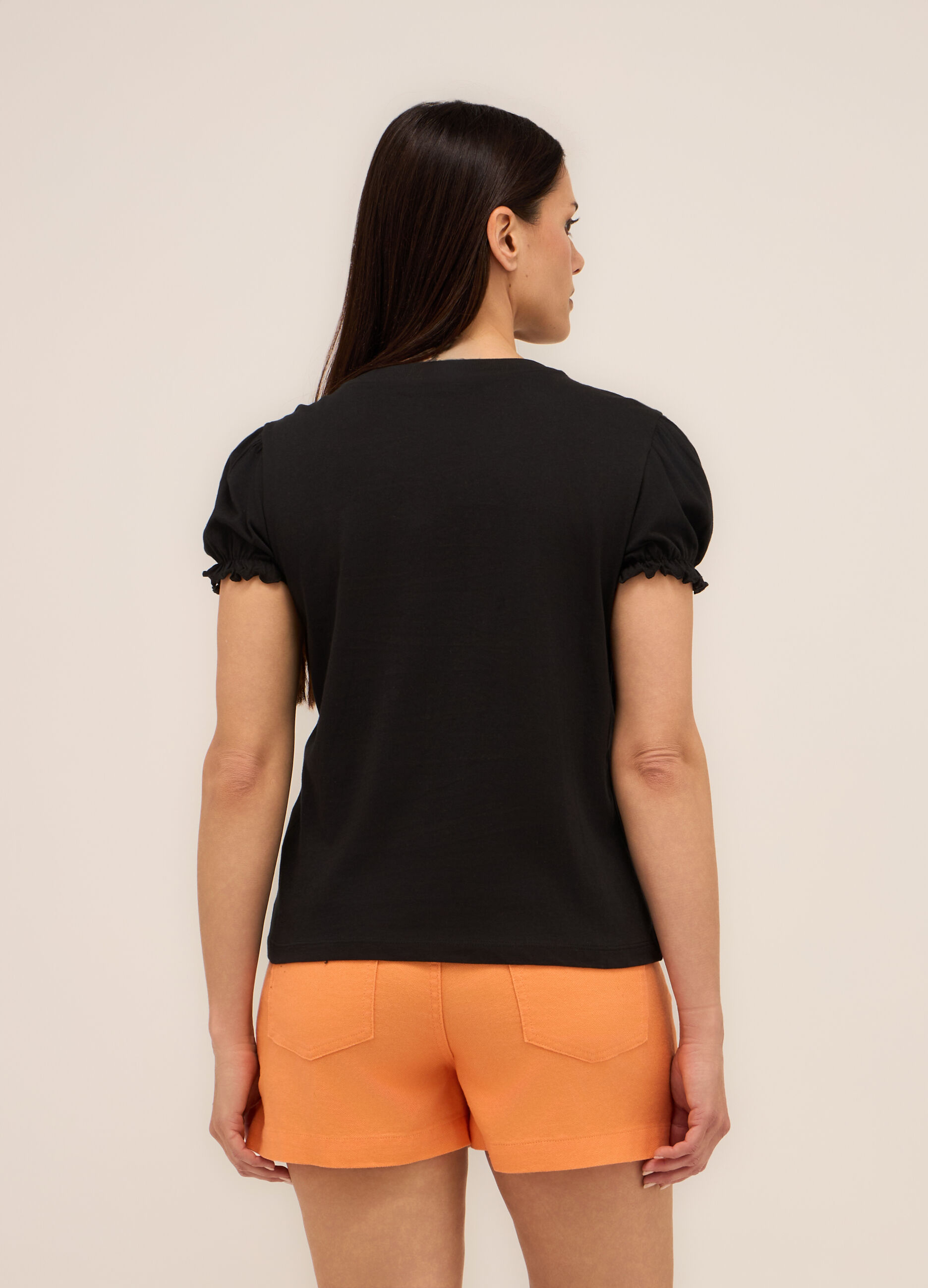 T-shirt in puro cotone donna_1