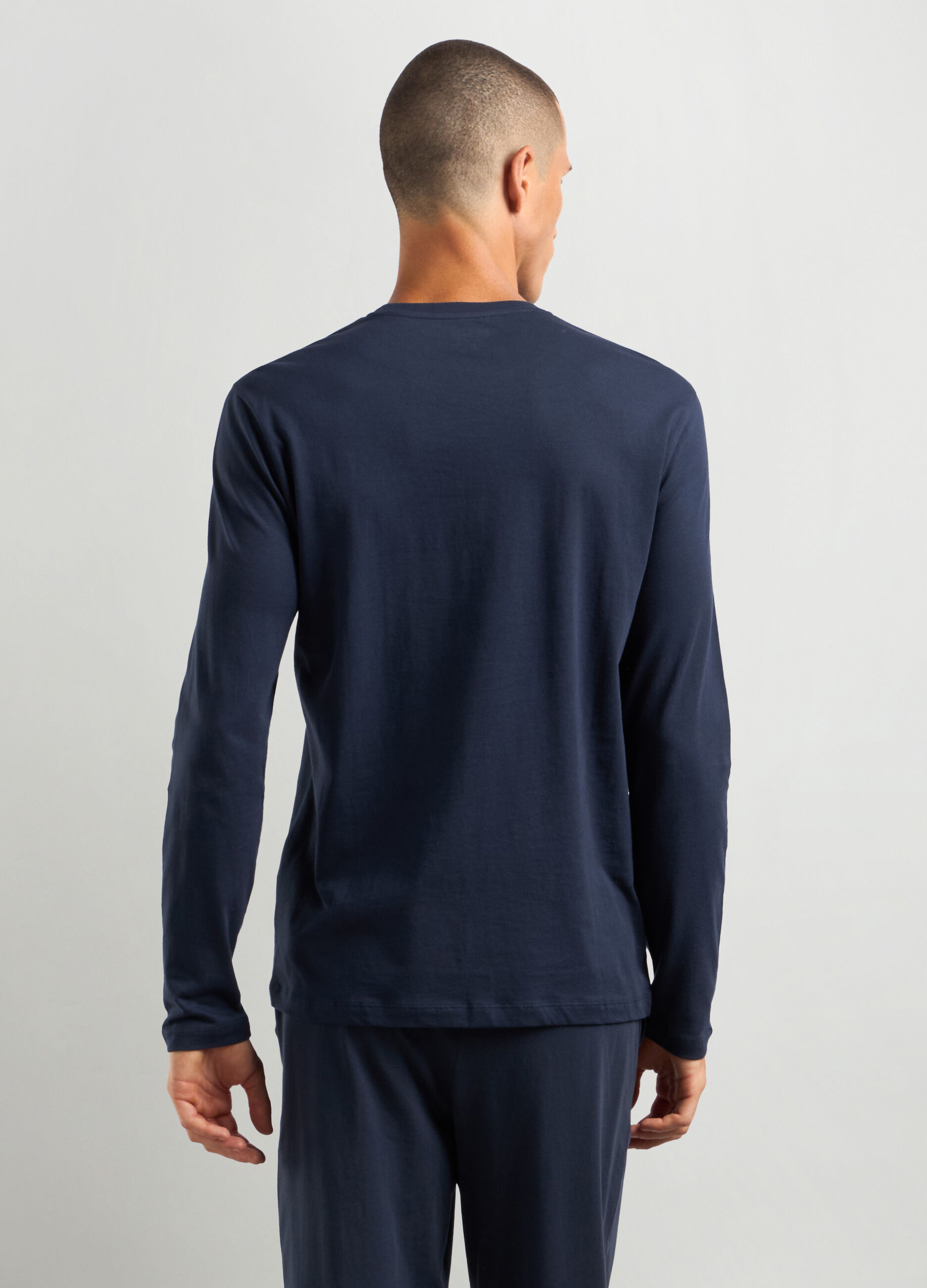 Maglia pigiama in puro cotone uomo_1