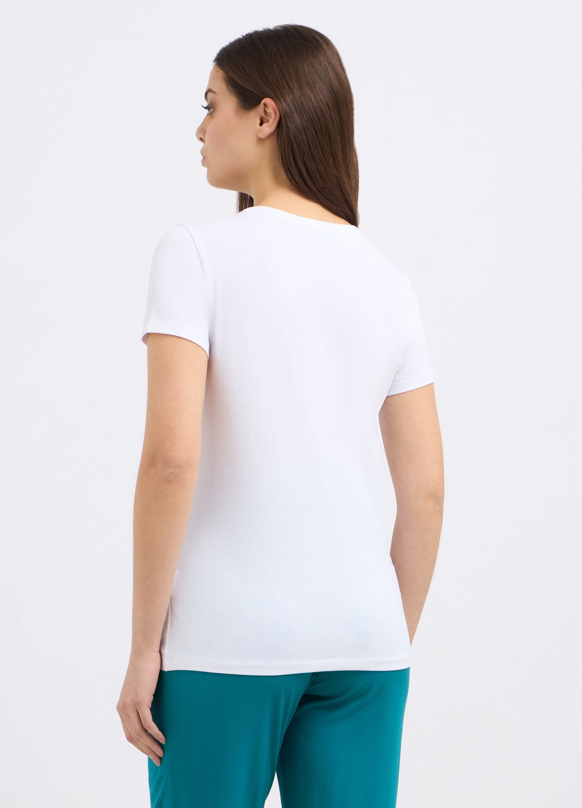 T-shirt in cotone stretch donna_1