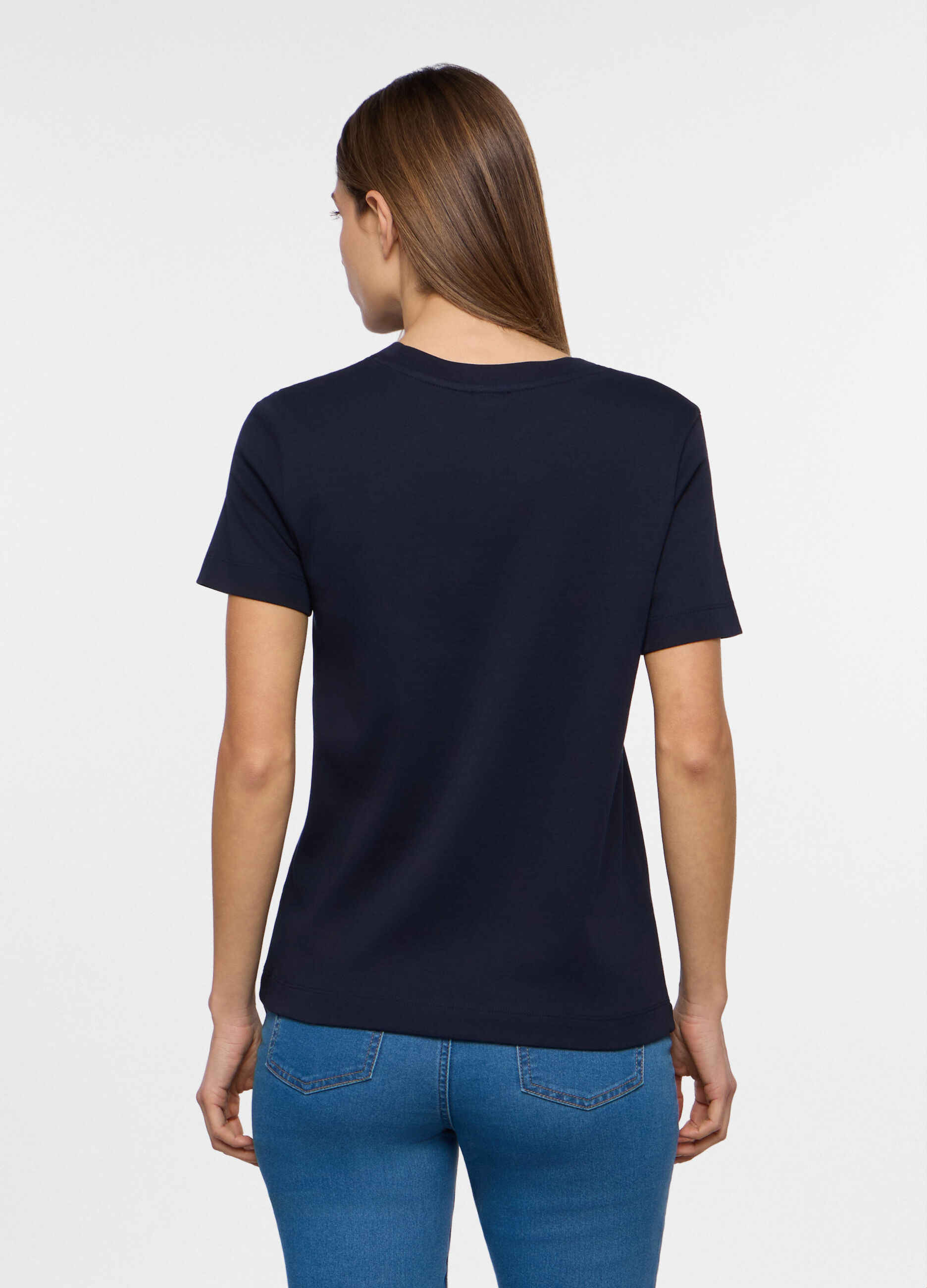 T-shirt girocollo donna_1
