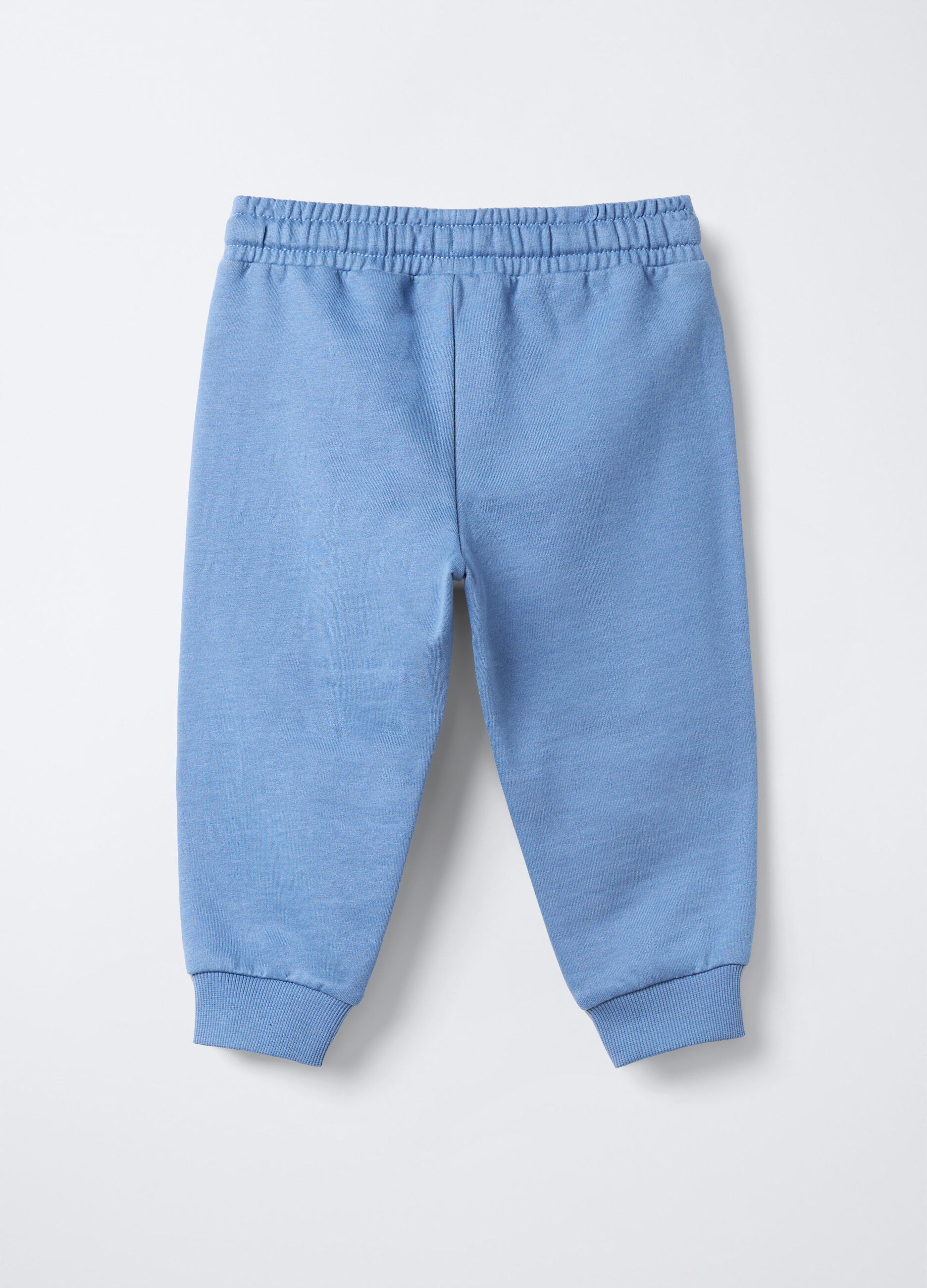 Jogger in puro cotone garzato bimbo_1