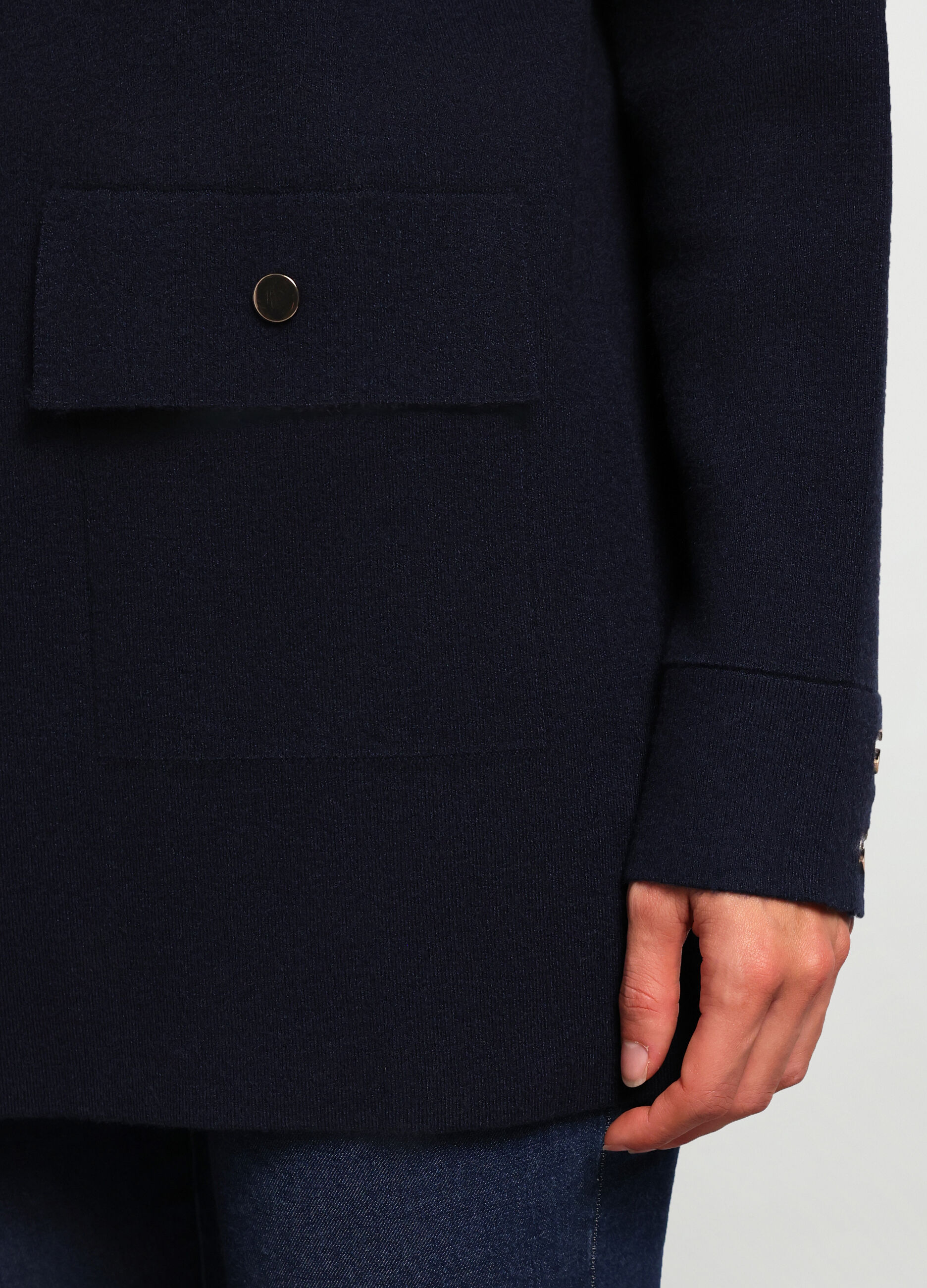 Cappotto tricot misto viscosa donna_2