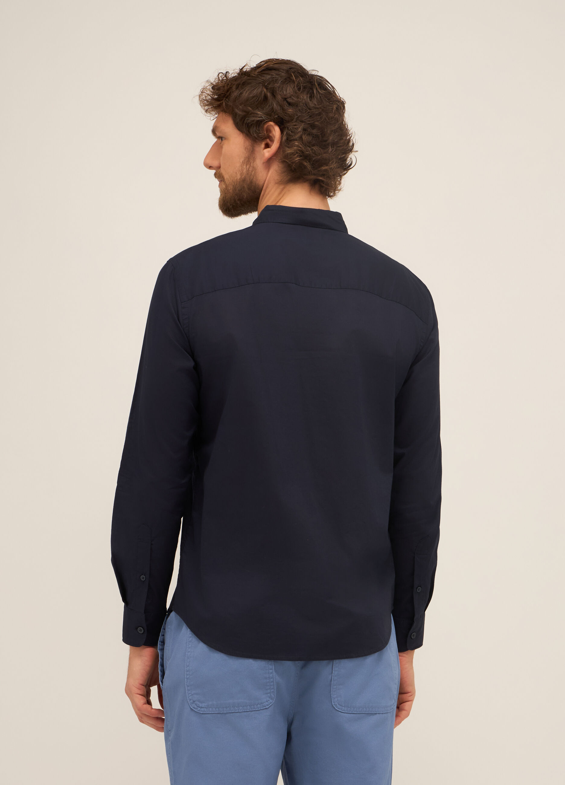 Camicia regular fit in puro cotone uomo_1