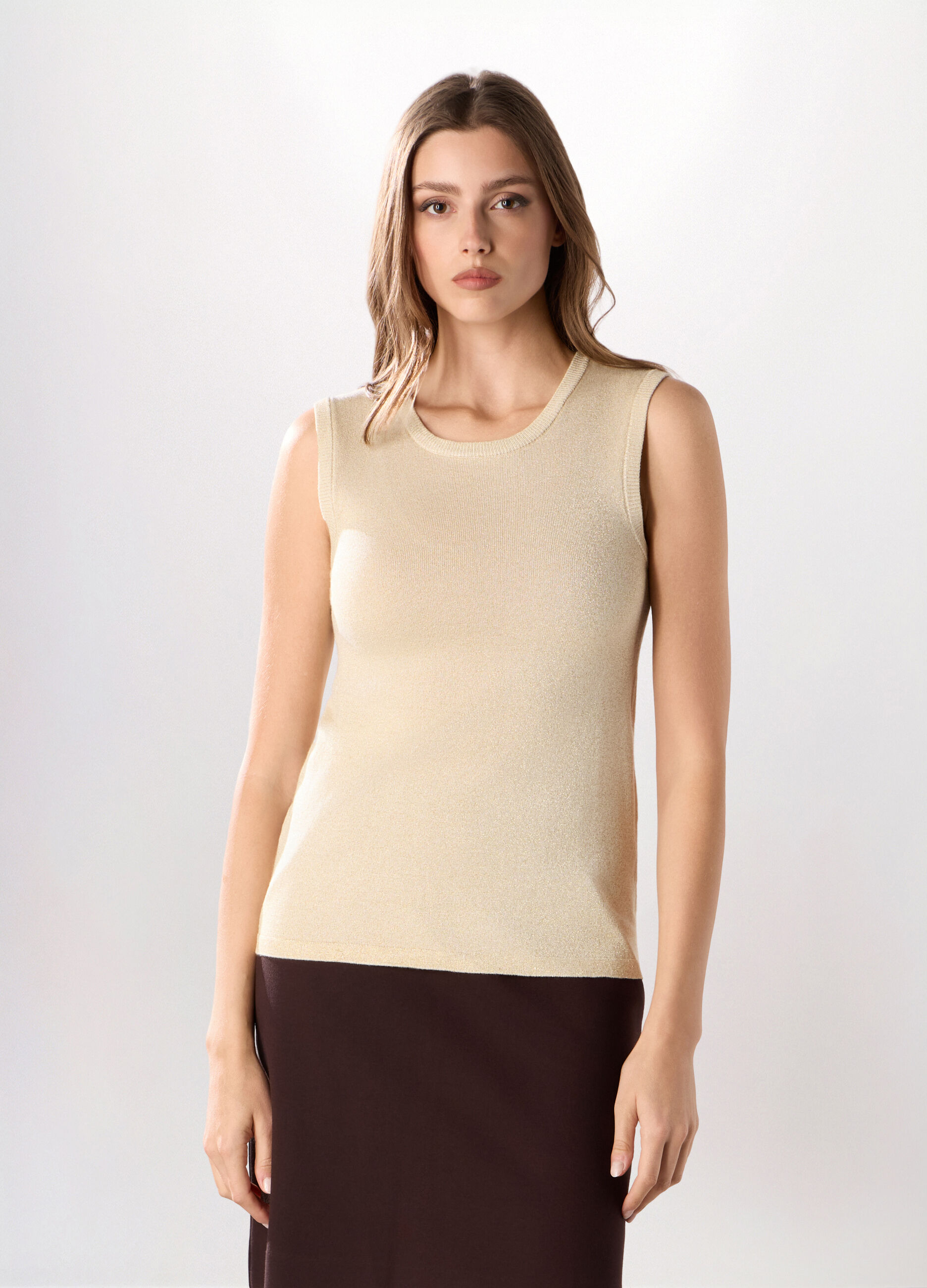 Canotta tricot misto viscosa donna_0