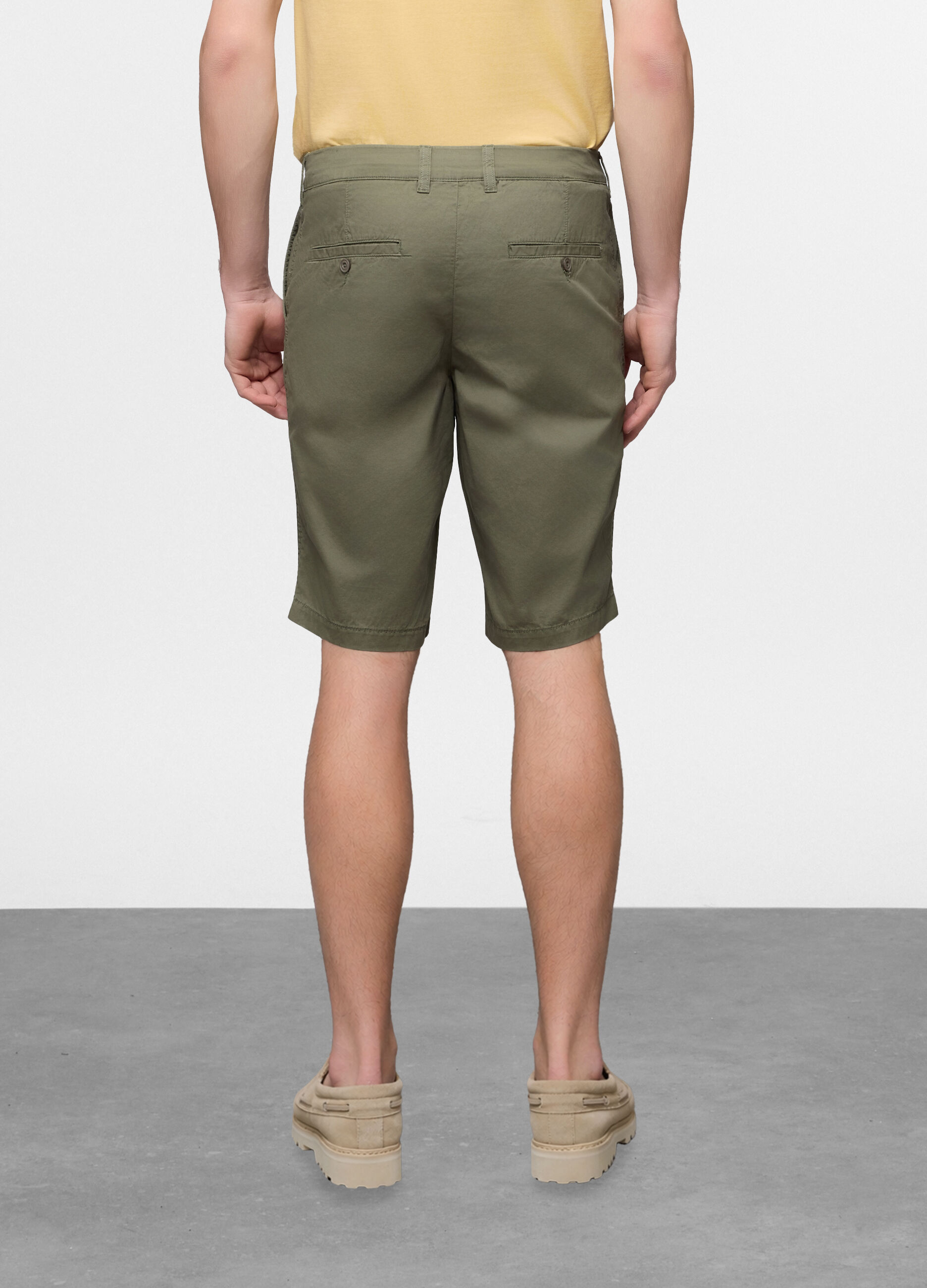 Bermuda in twill di cotone uomo_1