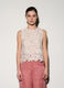 Top girocollo in popeline donna_1