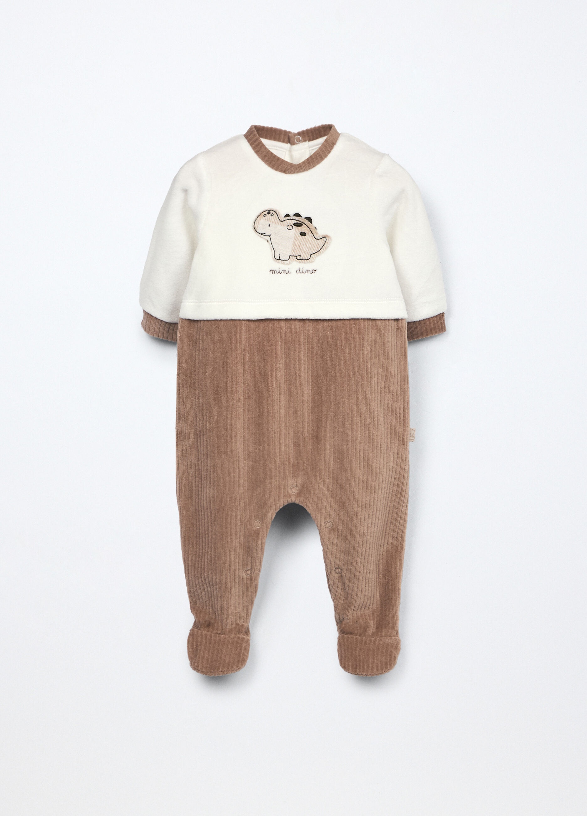 Tutina misto cotone velour neonato_0