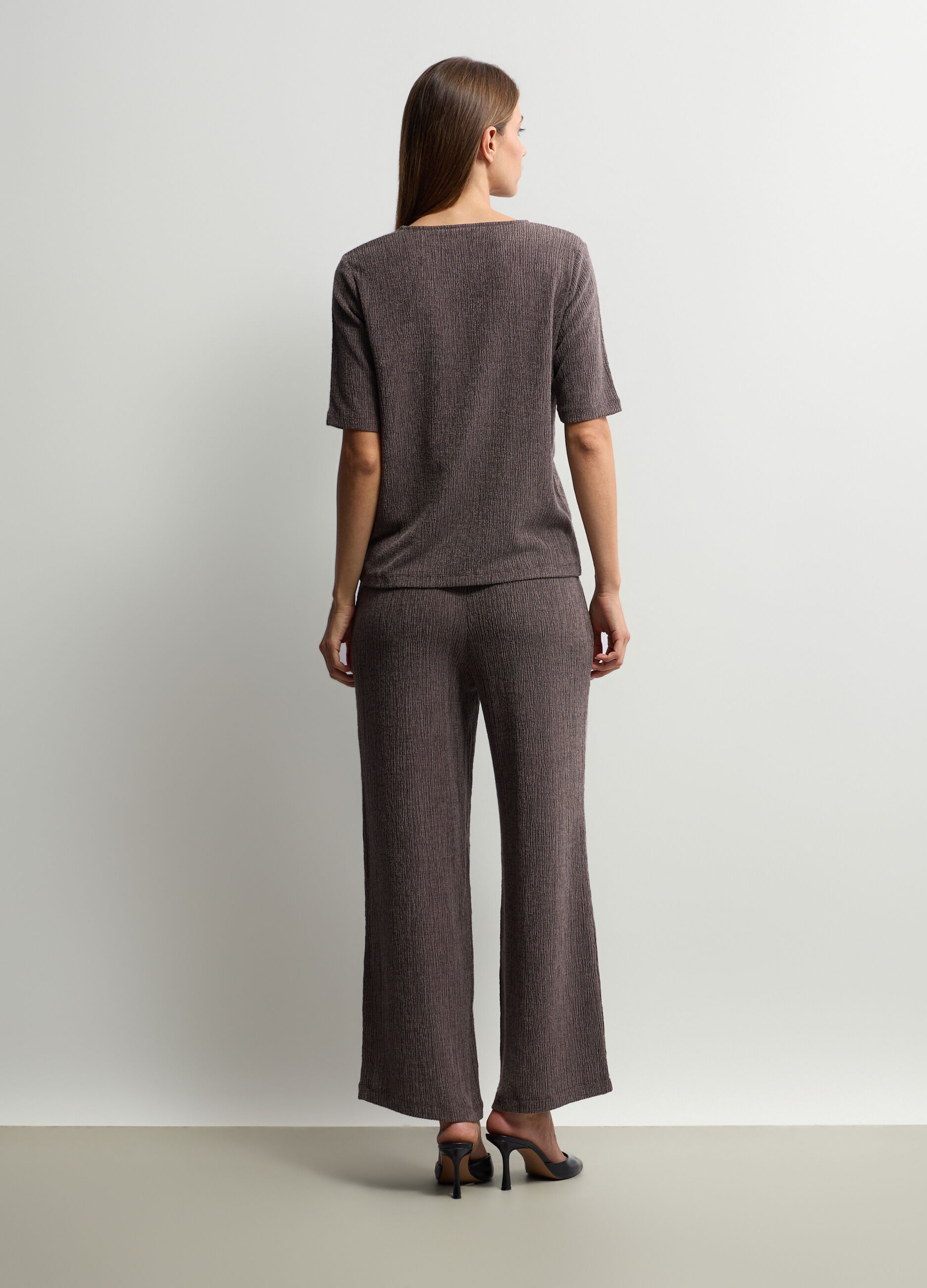 T-shirt girocollo stretch donna_1