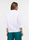 Blusa fit over con scollo a V misto lino donna_1