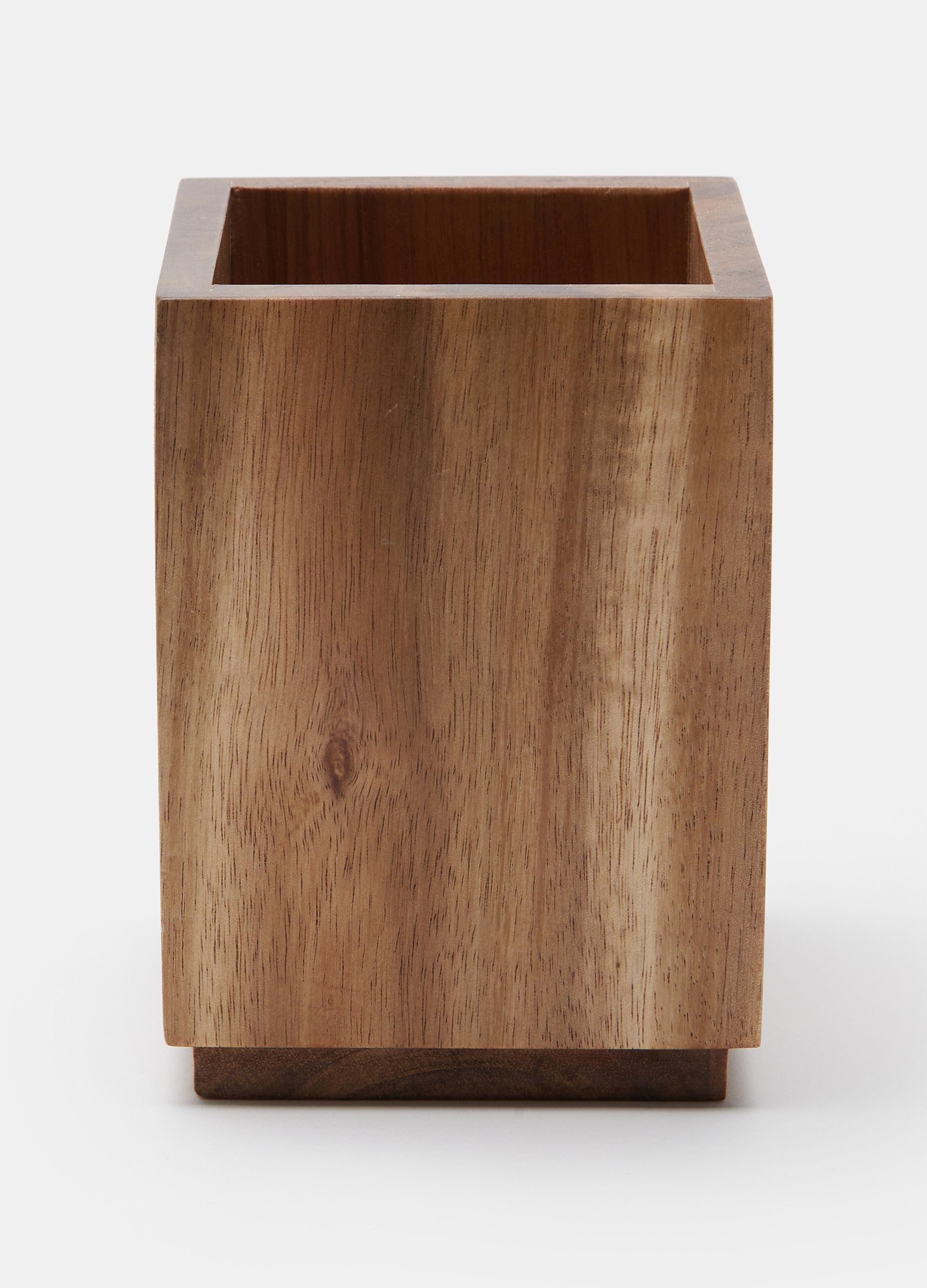 Portaspazzolini in legno di acacia