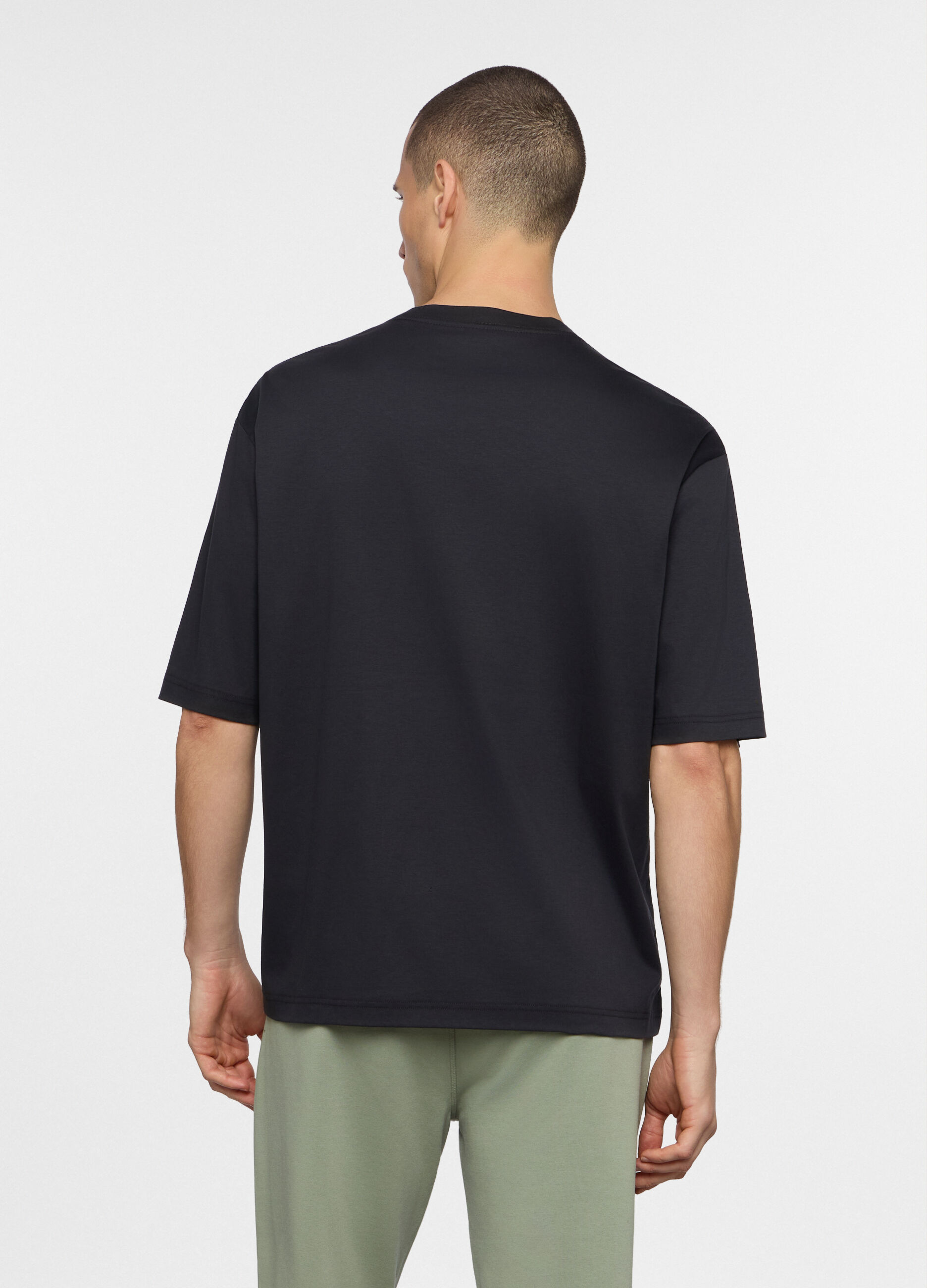 Maglietta a maniche corte in interlock uomo_1