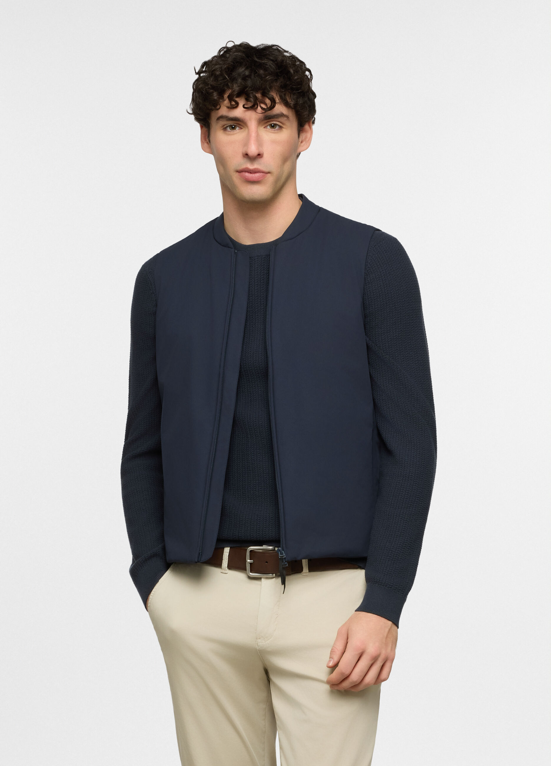 Gilet in tessuto tecnico uomo_0