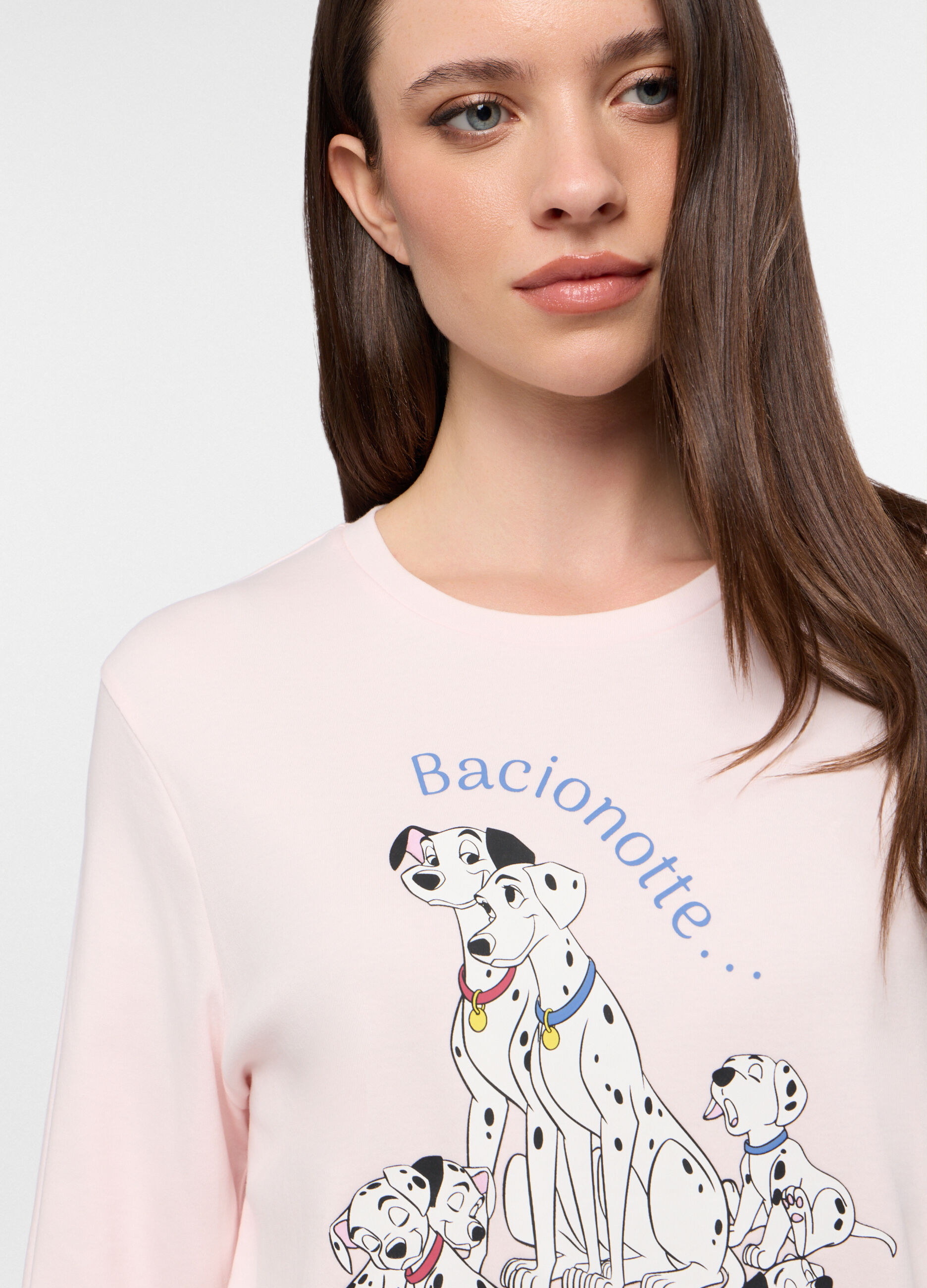 Set pigiama in interlock di puro cotone donna_2