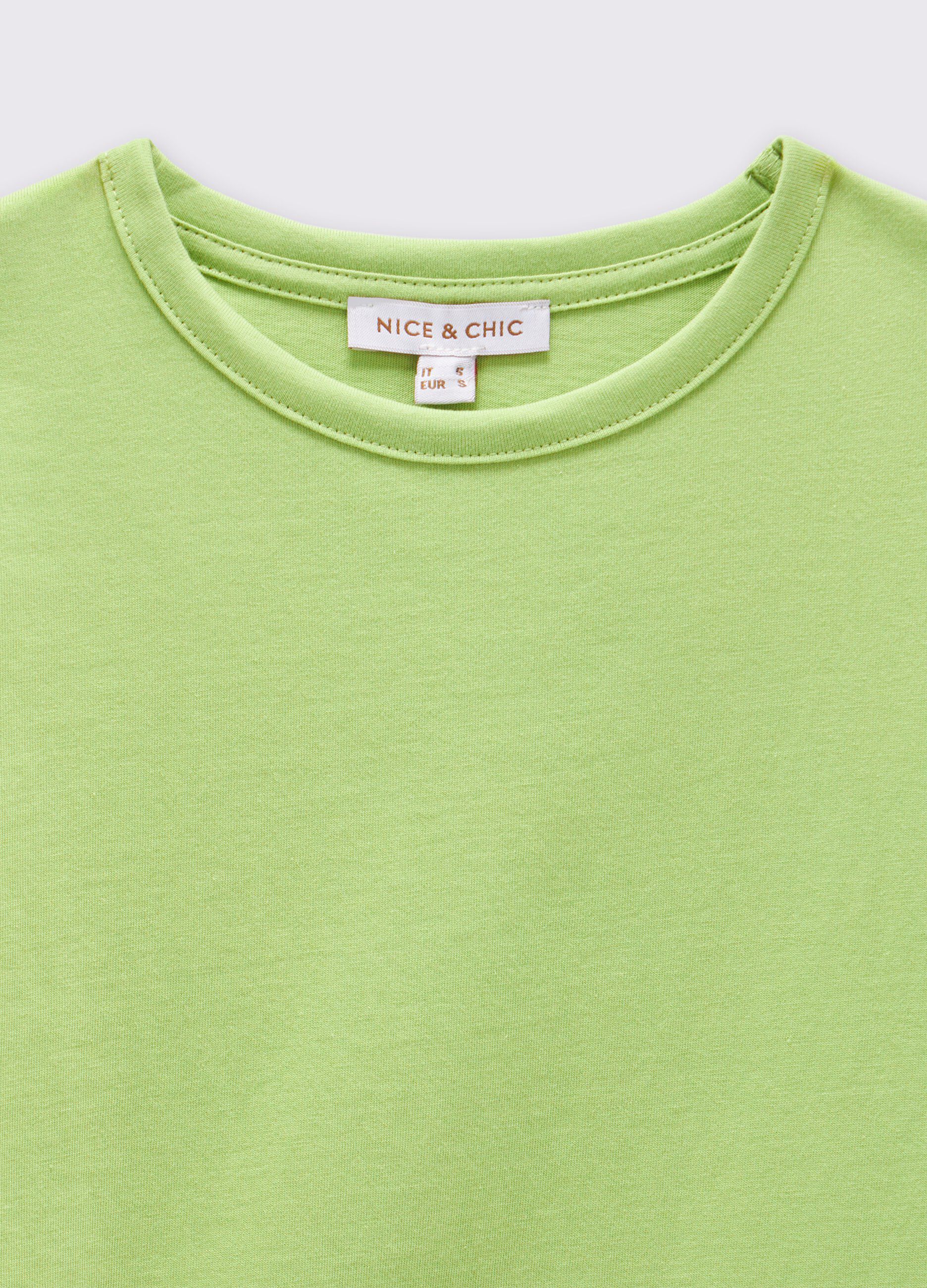 T-shirt in puro cotone a maniche lunghe donna_1