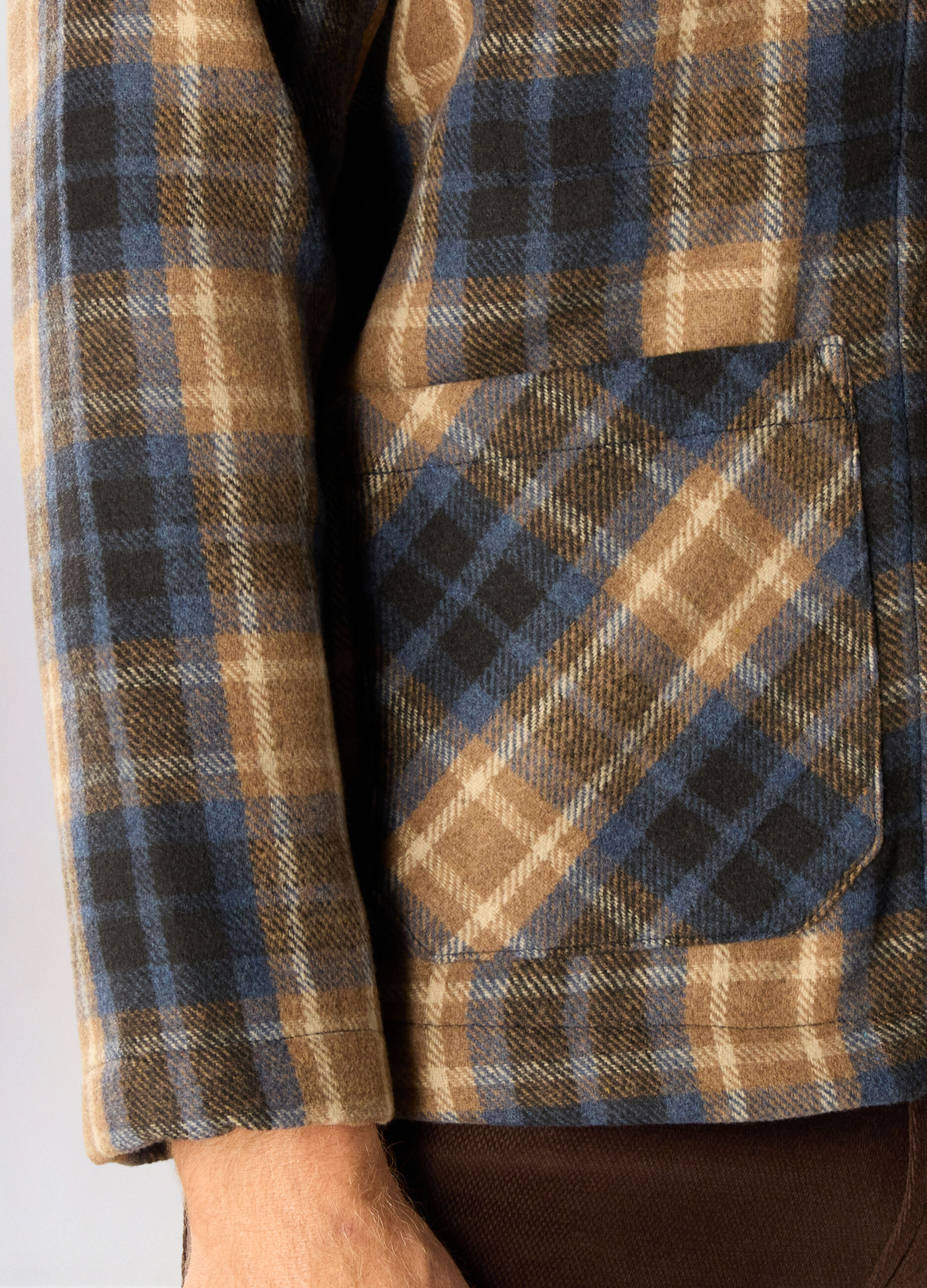 Giacca camicia in Principe di Galles uomo_2