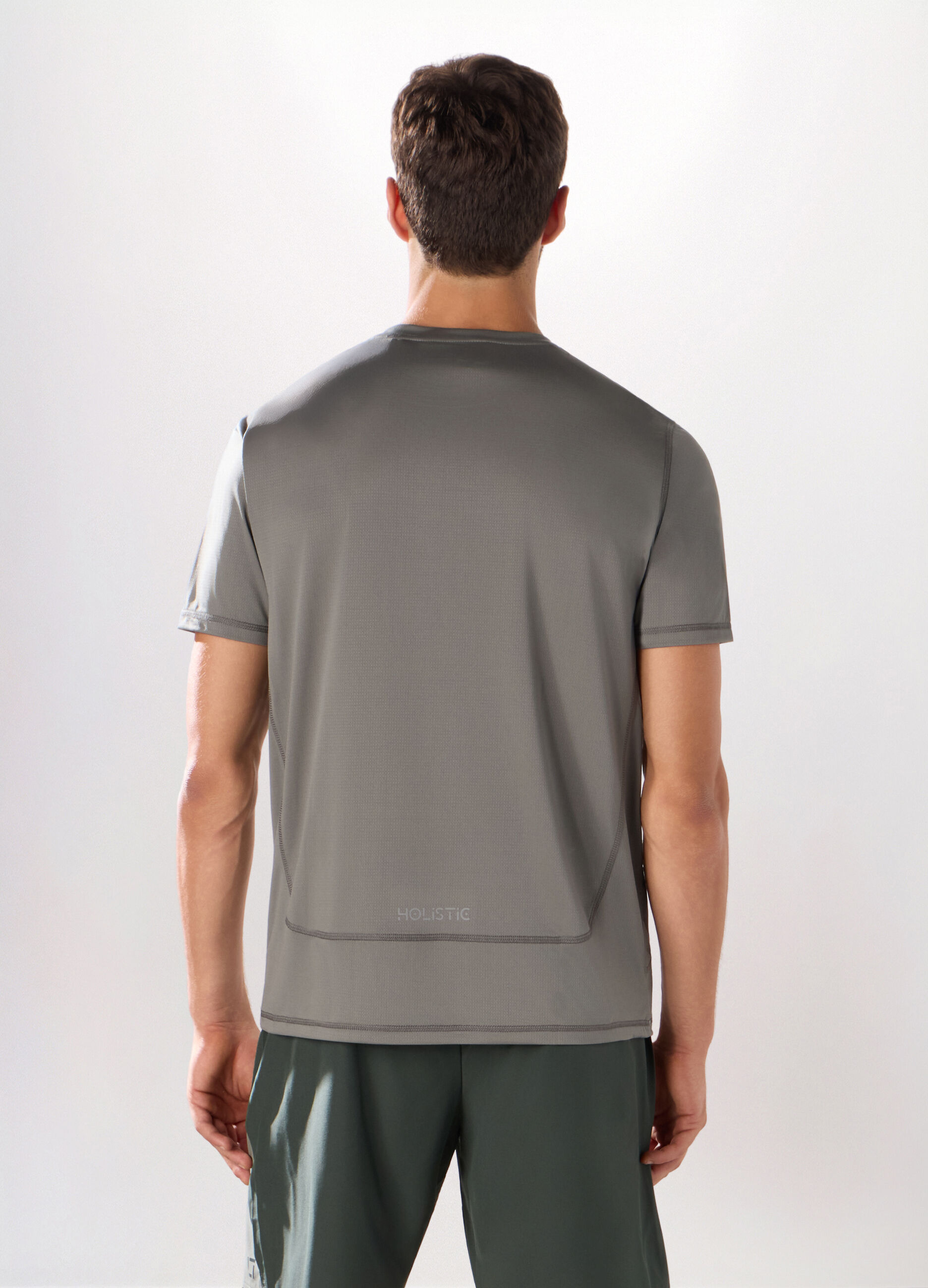 T-shirt sportiva con logo uomo_1