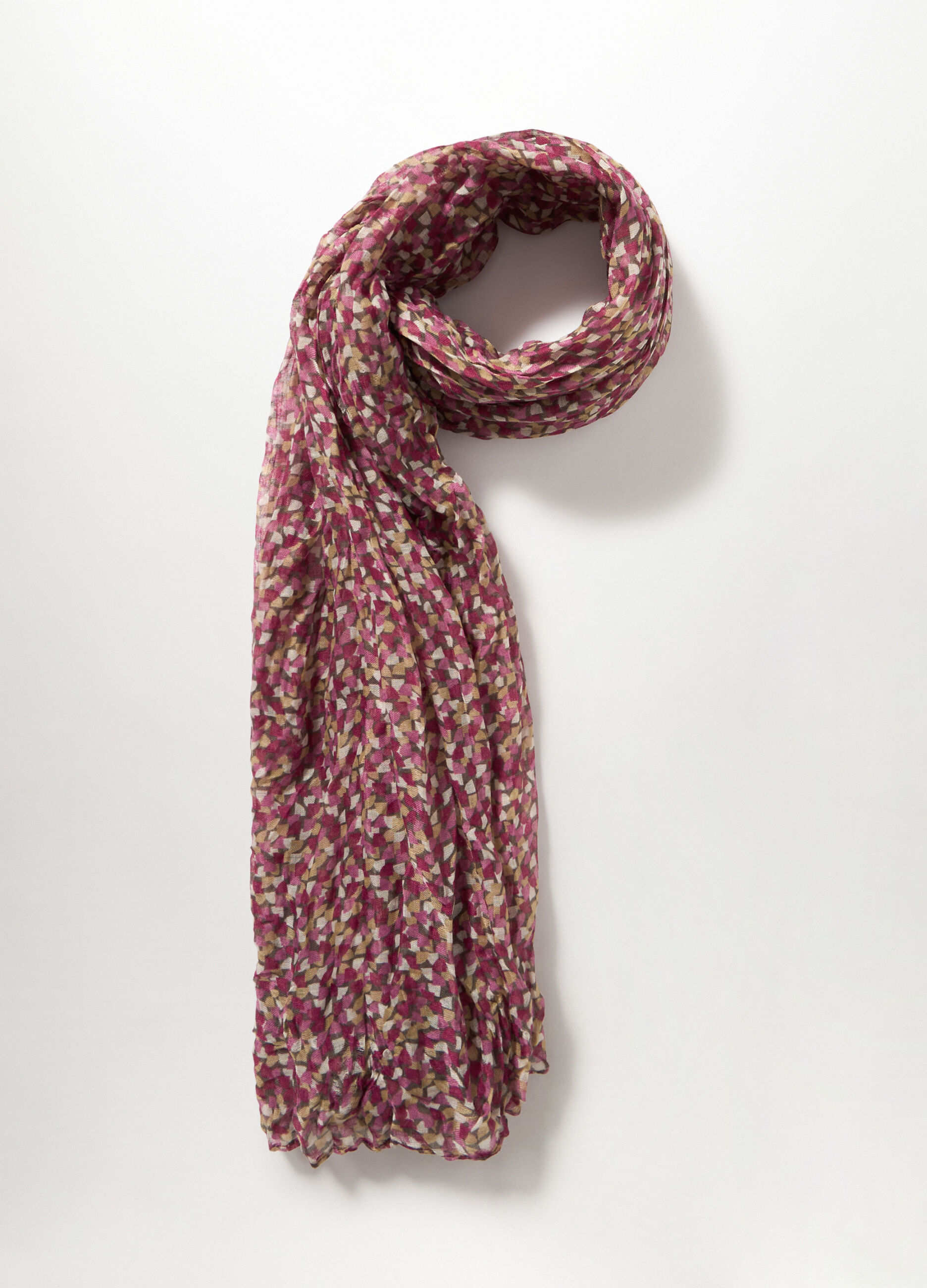 Foulard crinkle in fantasia donna_1