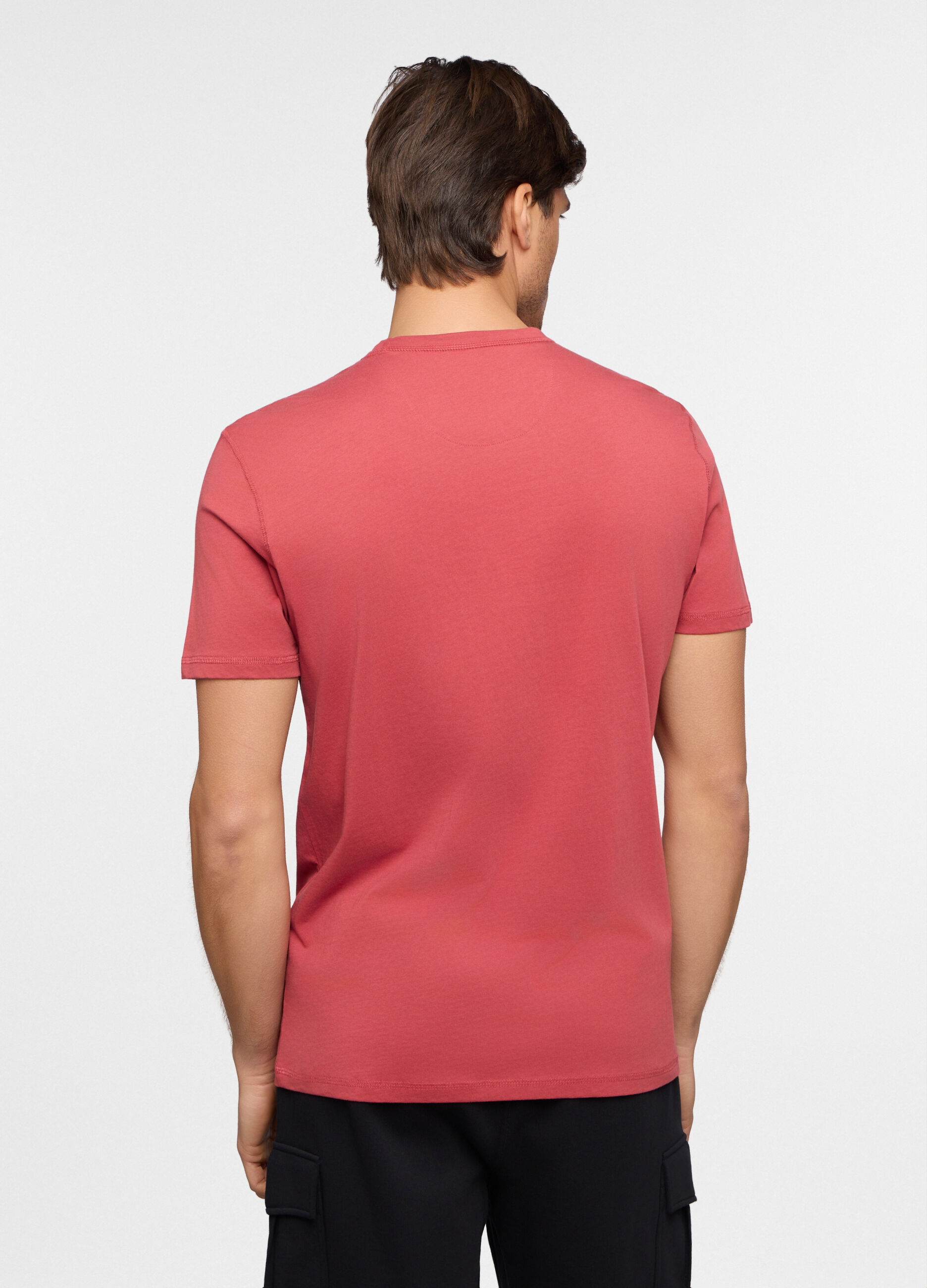 T-shirt girocollo in jersey di cotone uomo_1