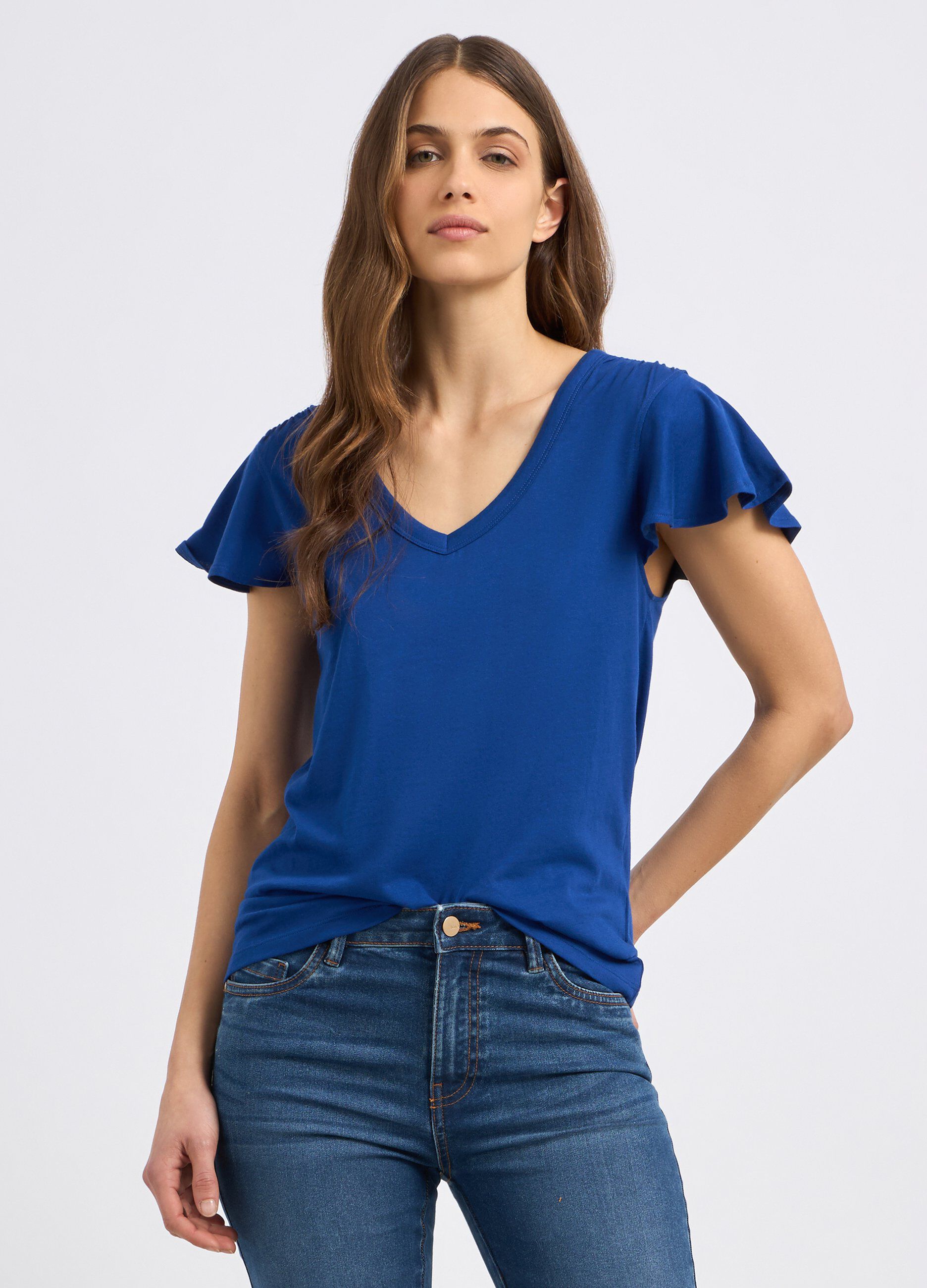 T-shirt in puro cotone donna_0
