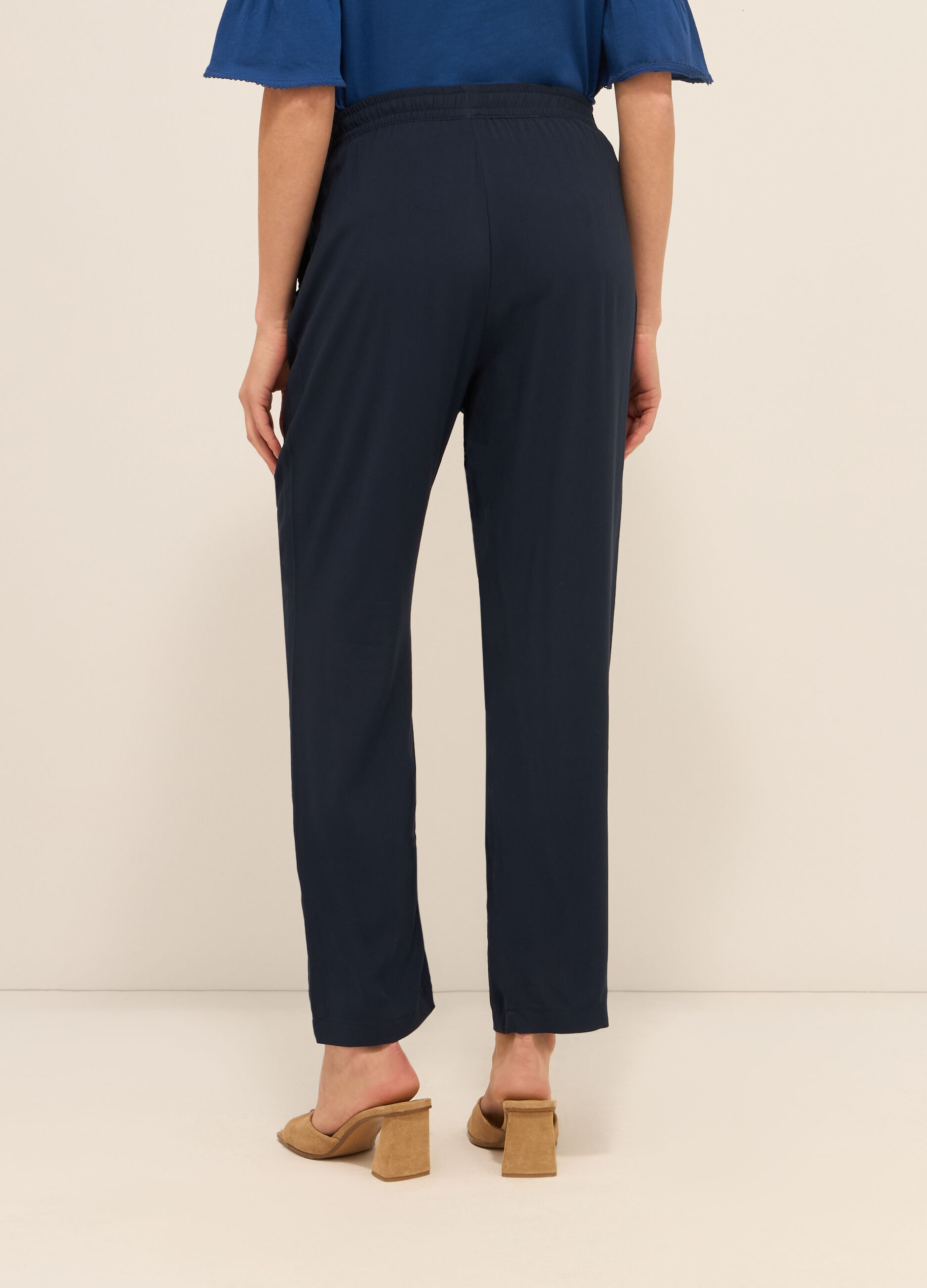 Pantaloni in pura viscosa donna_1