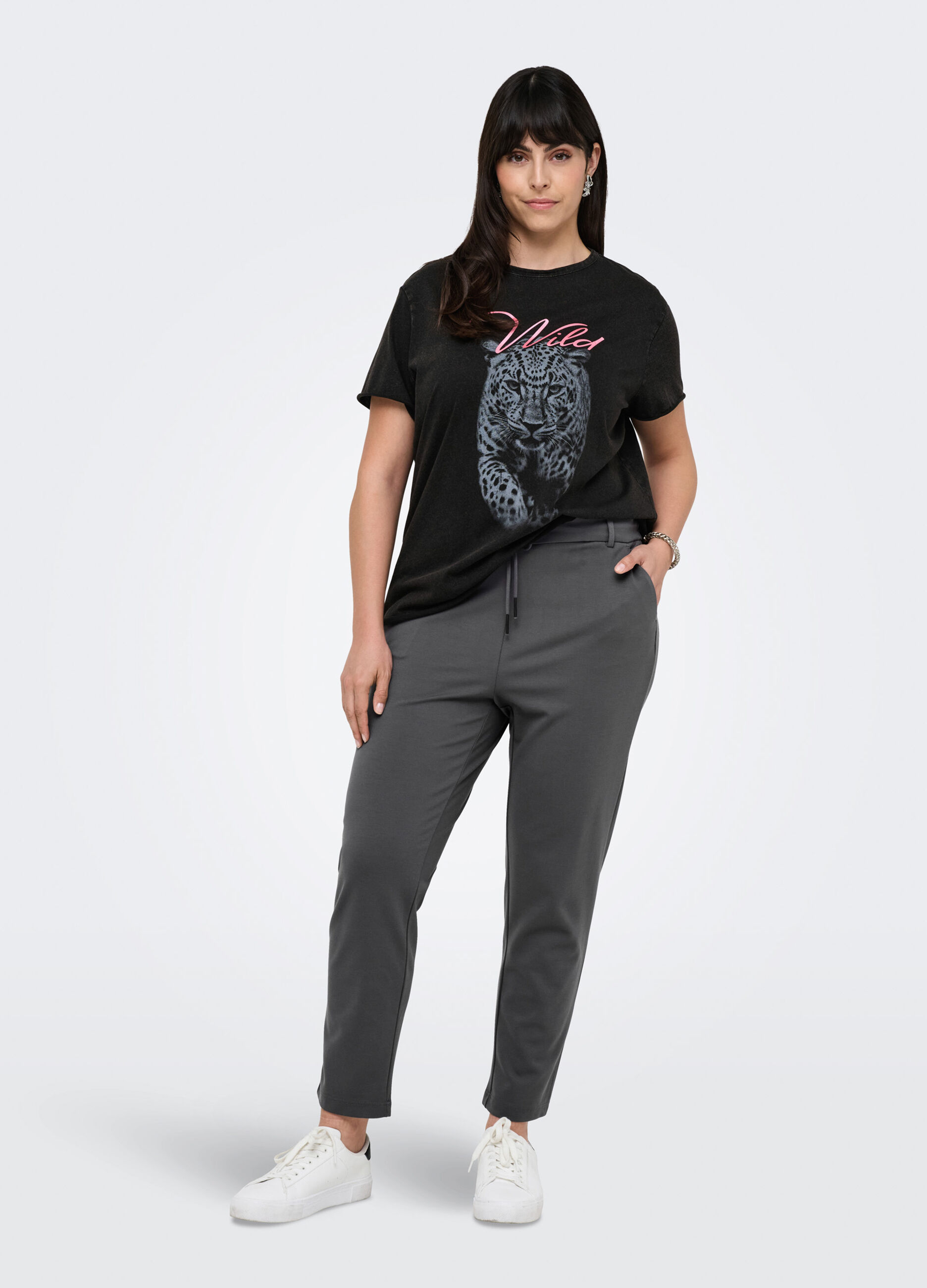 Pantaloni regular fit con coulisse_2