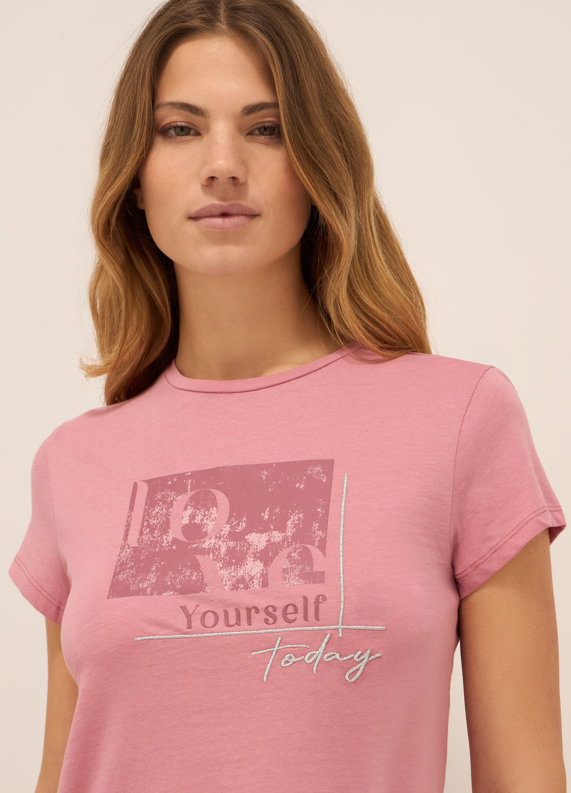 T-shirt in puro cotone donna_2