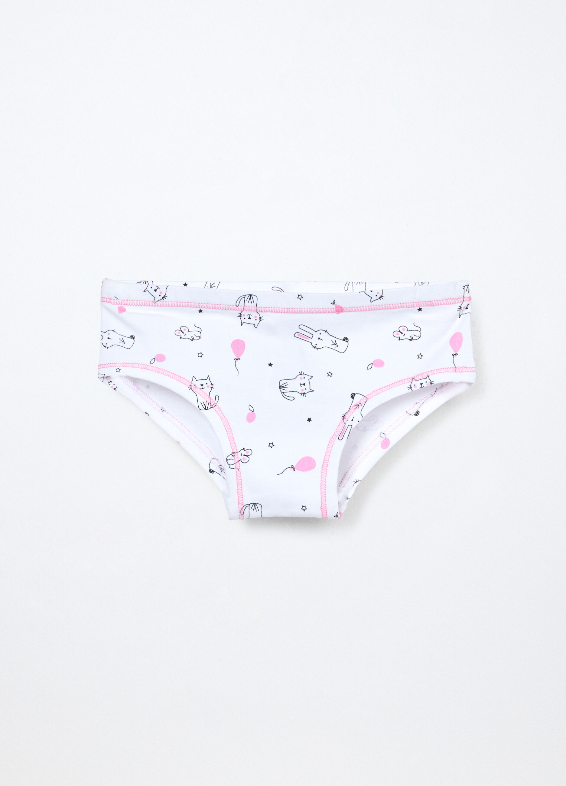 Slip in jersey di cotone stretch bambina_0
