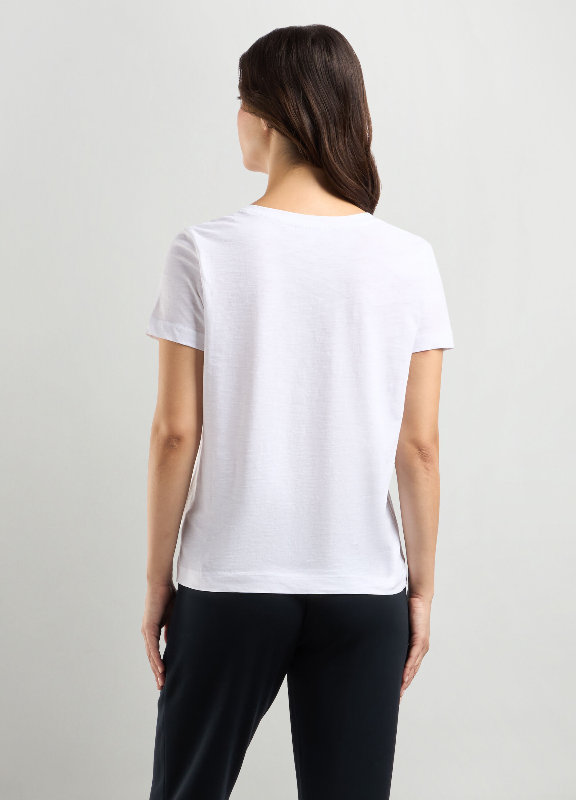 T-shirt in puro cotone donna_1