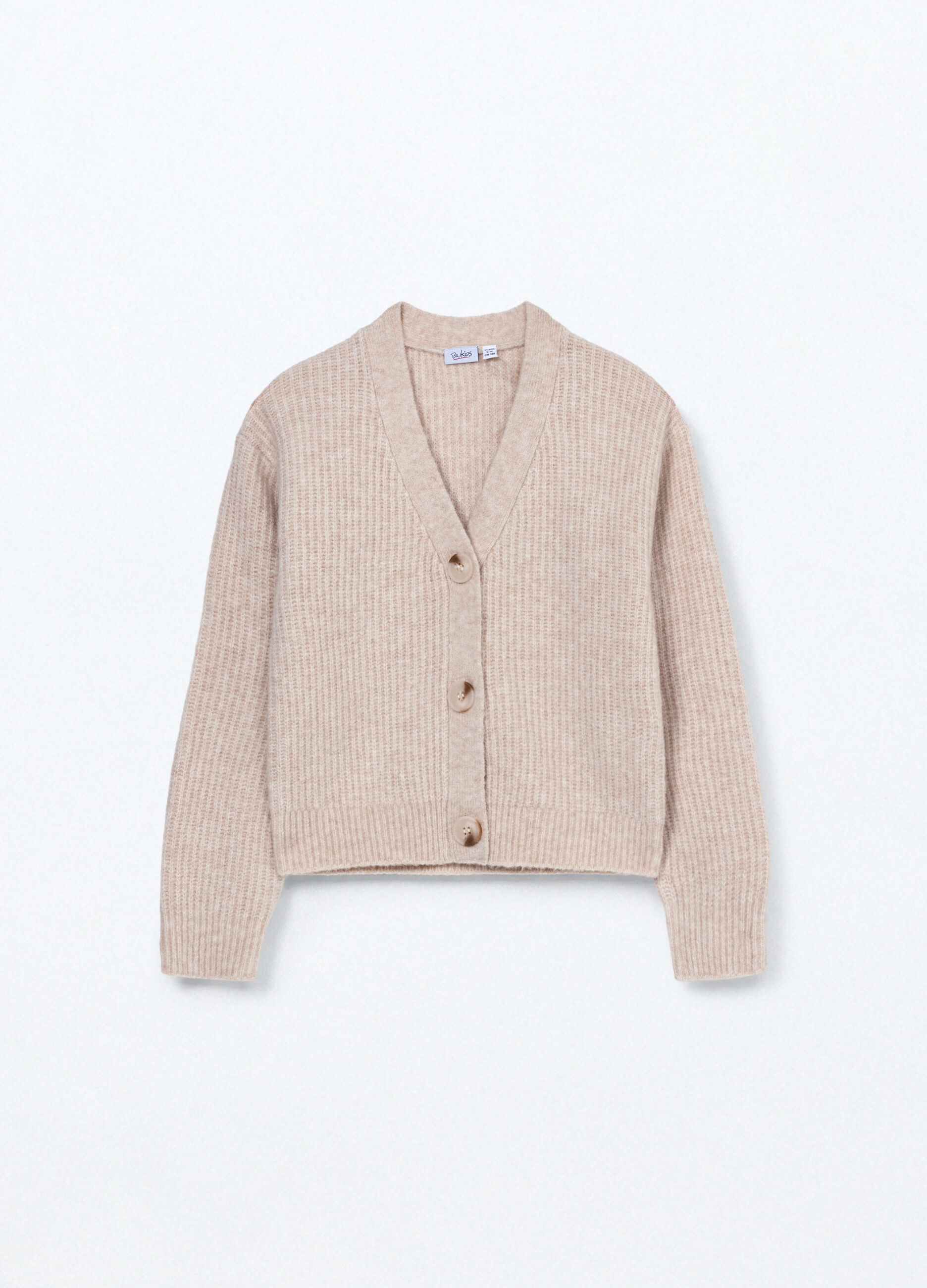Cardigan tricot misto lana ragazza_0