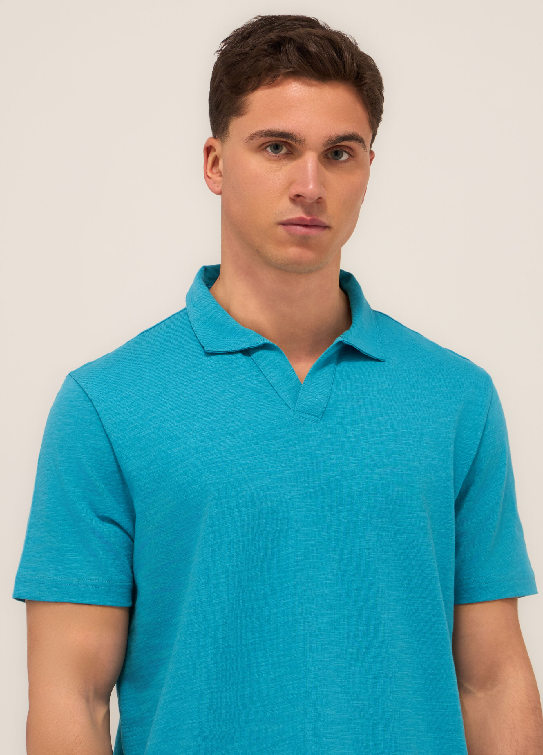 Polo in cotone mélange uomo