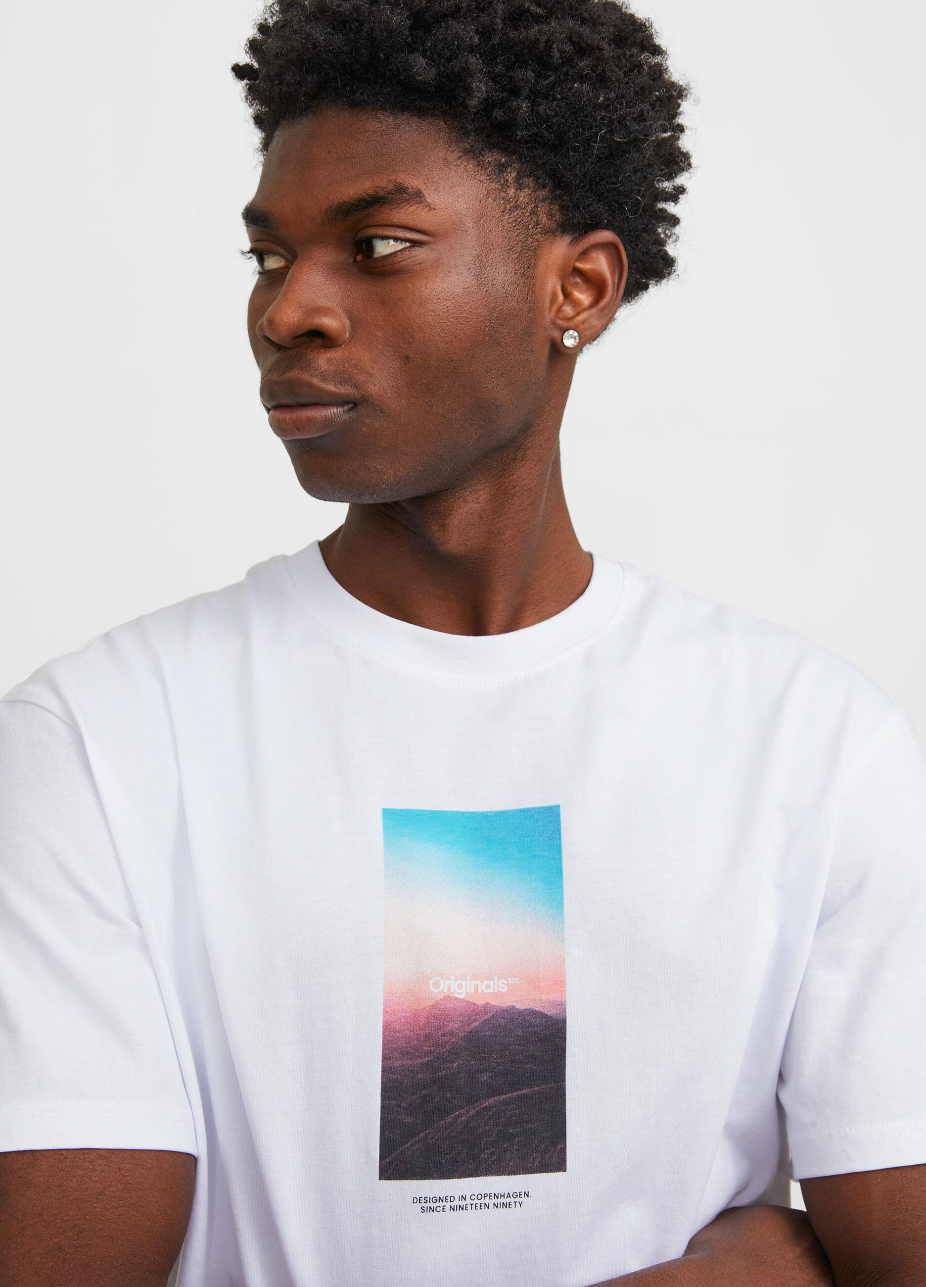 T-shirt girocollo con stampa uomo_3