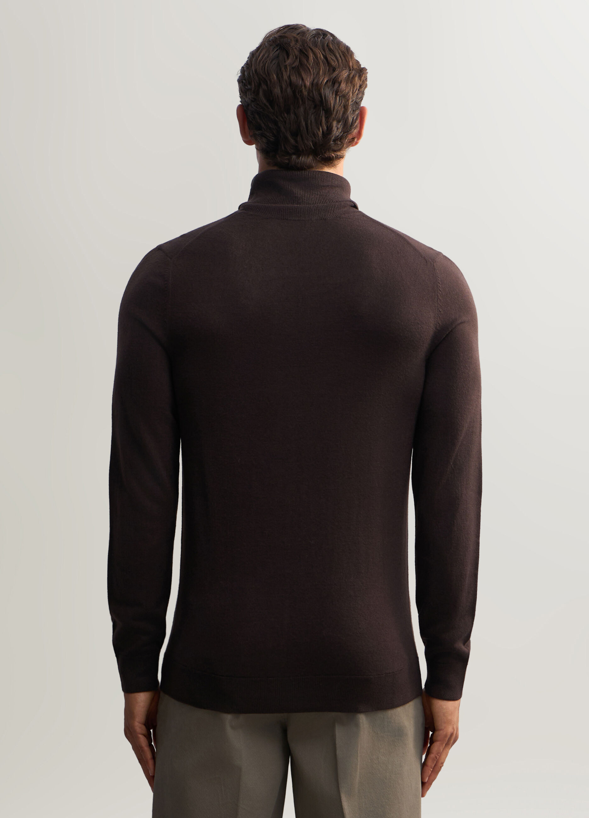 Maglione collo alto slim fit uomo_1
