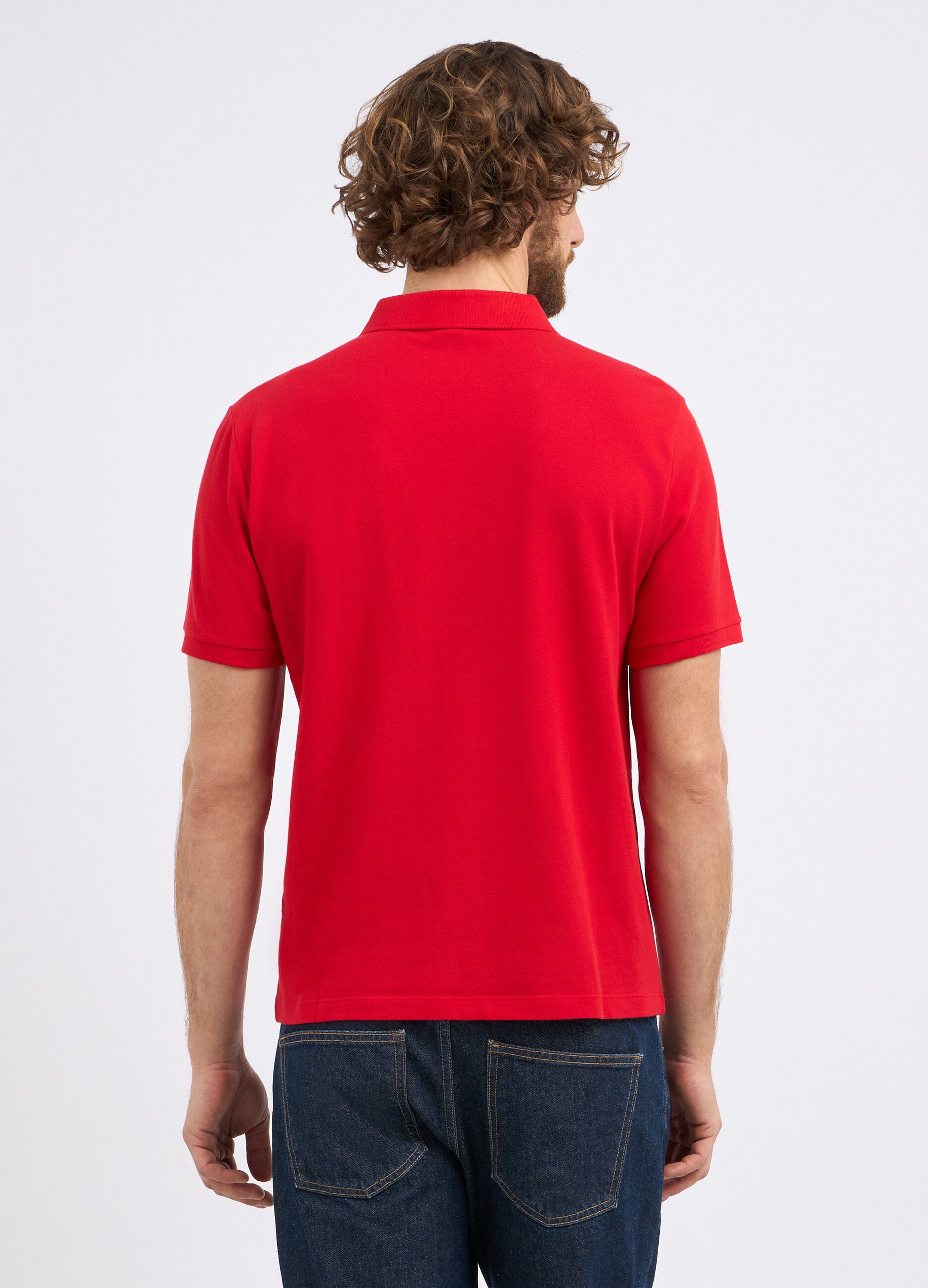 Polo in puro cotone piquet uomo_1