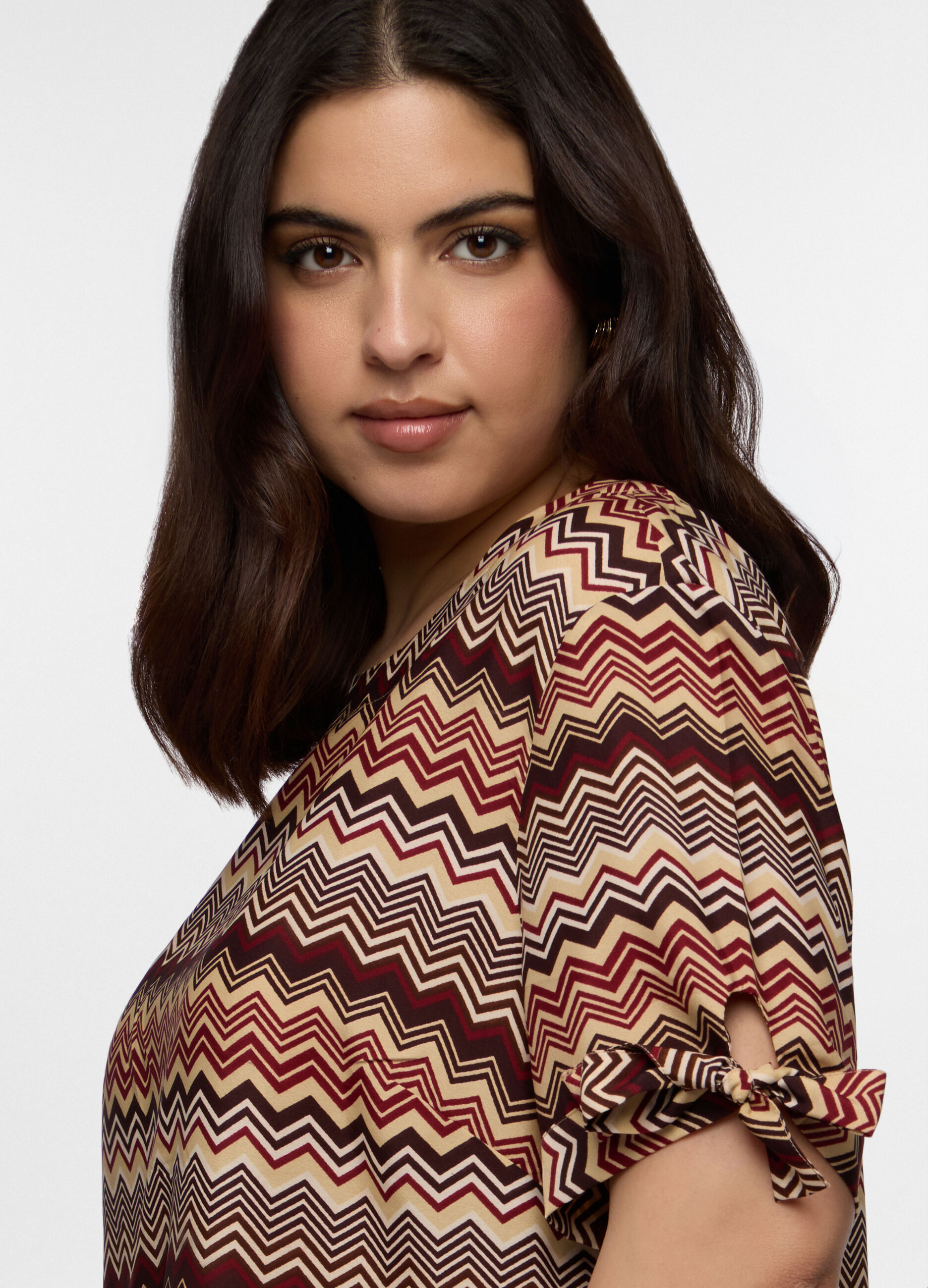 Blusa Fit Regular girocollo donna curvy_2