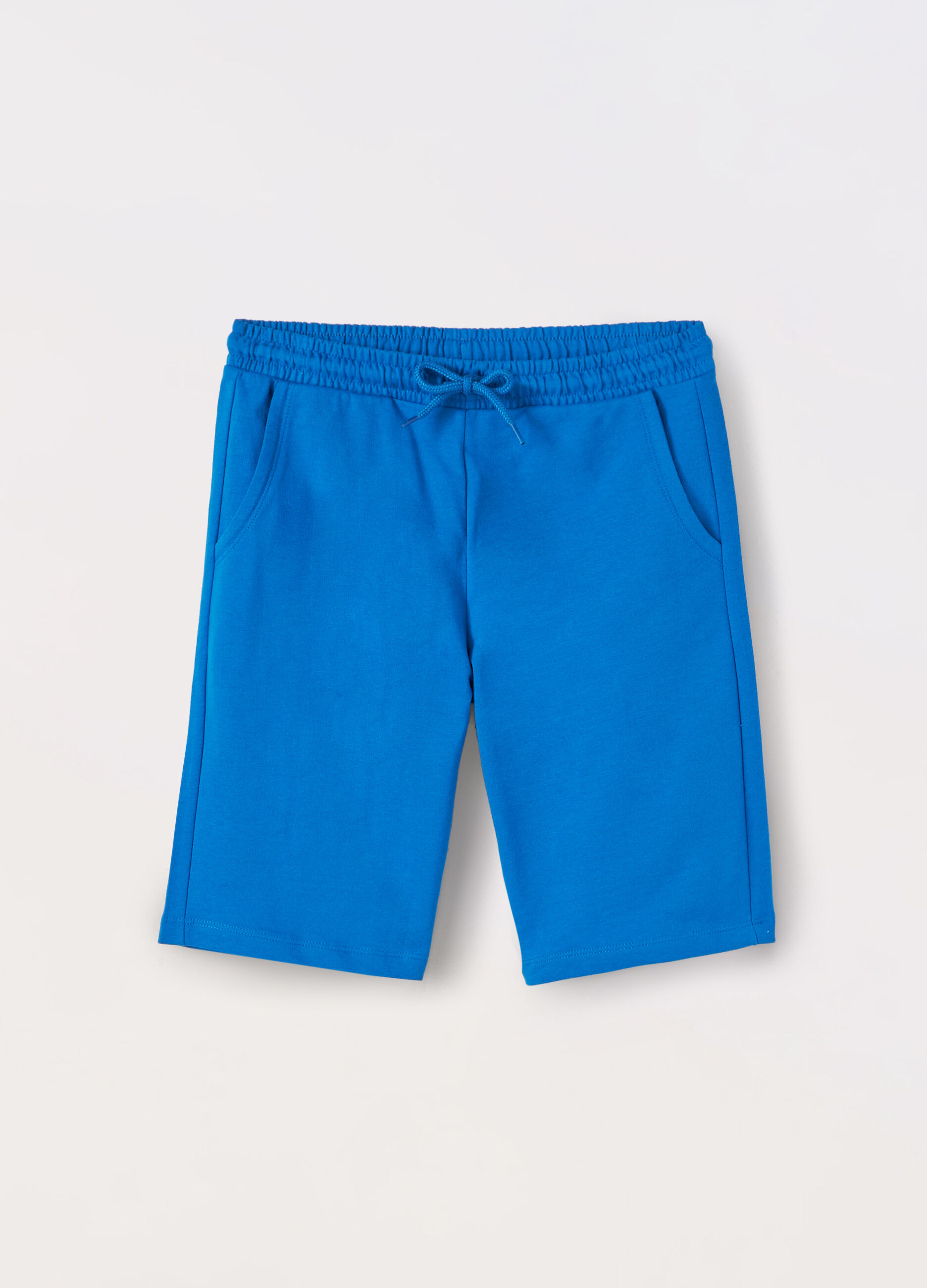 Shorts in french terry di puro cotone ragazzo_0