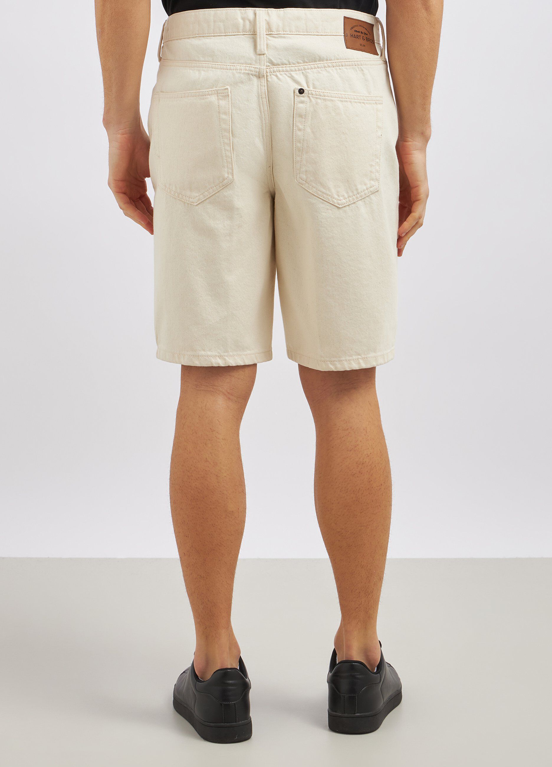 Shorts in denim di puro cotone uomo_2