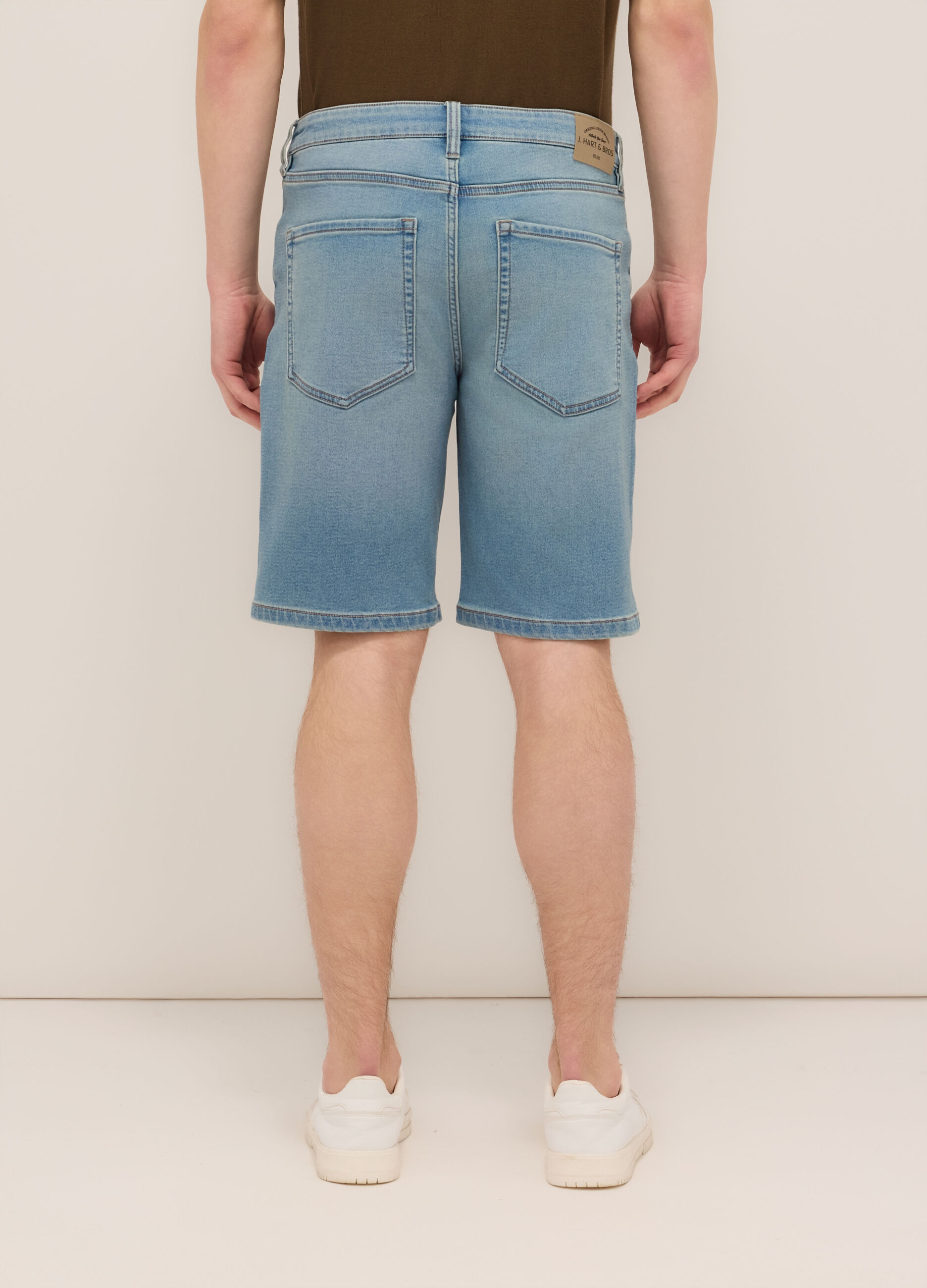 Bermuda regular fit in denim stretch uomo_1