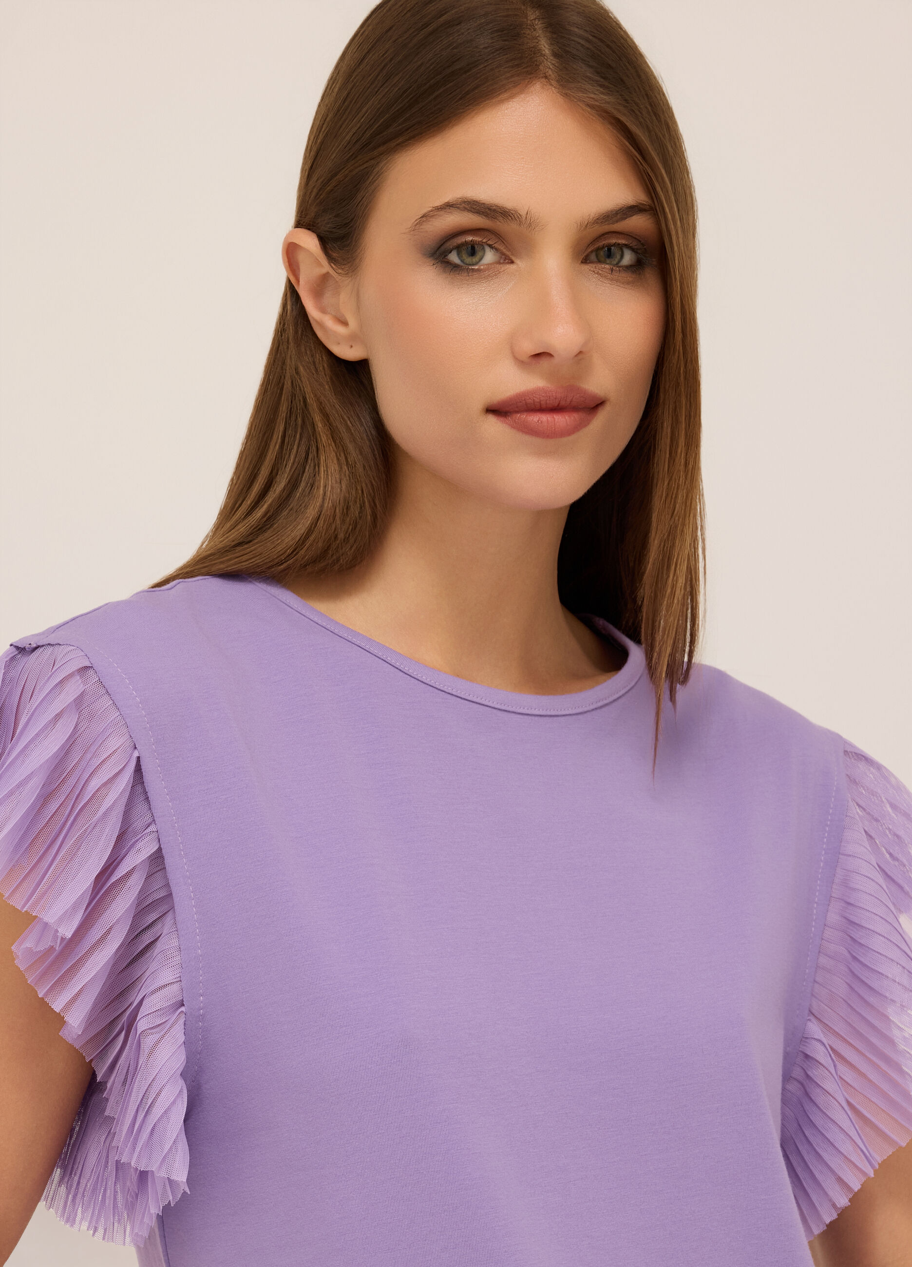 Canotta in jersey di cotone stretch donna_2