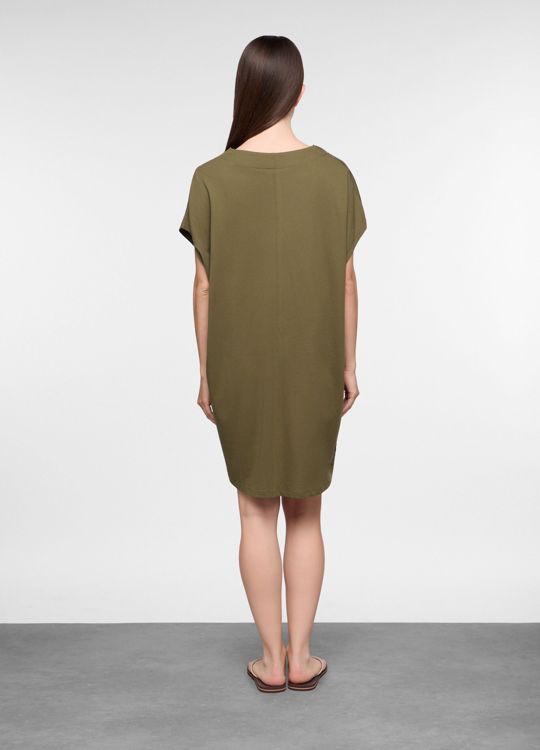 Caftano copricostume in jersey di puro cotone donna_1