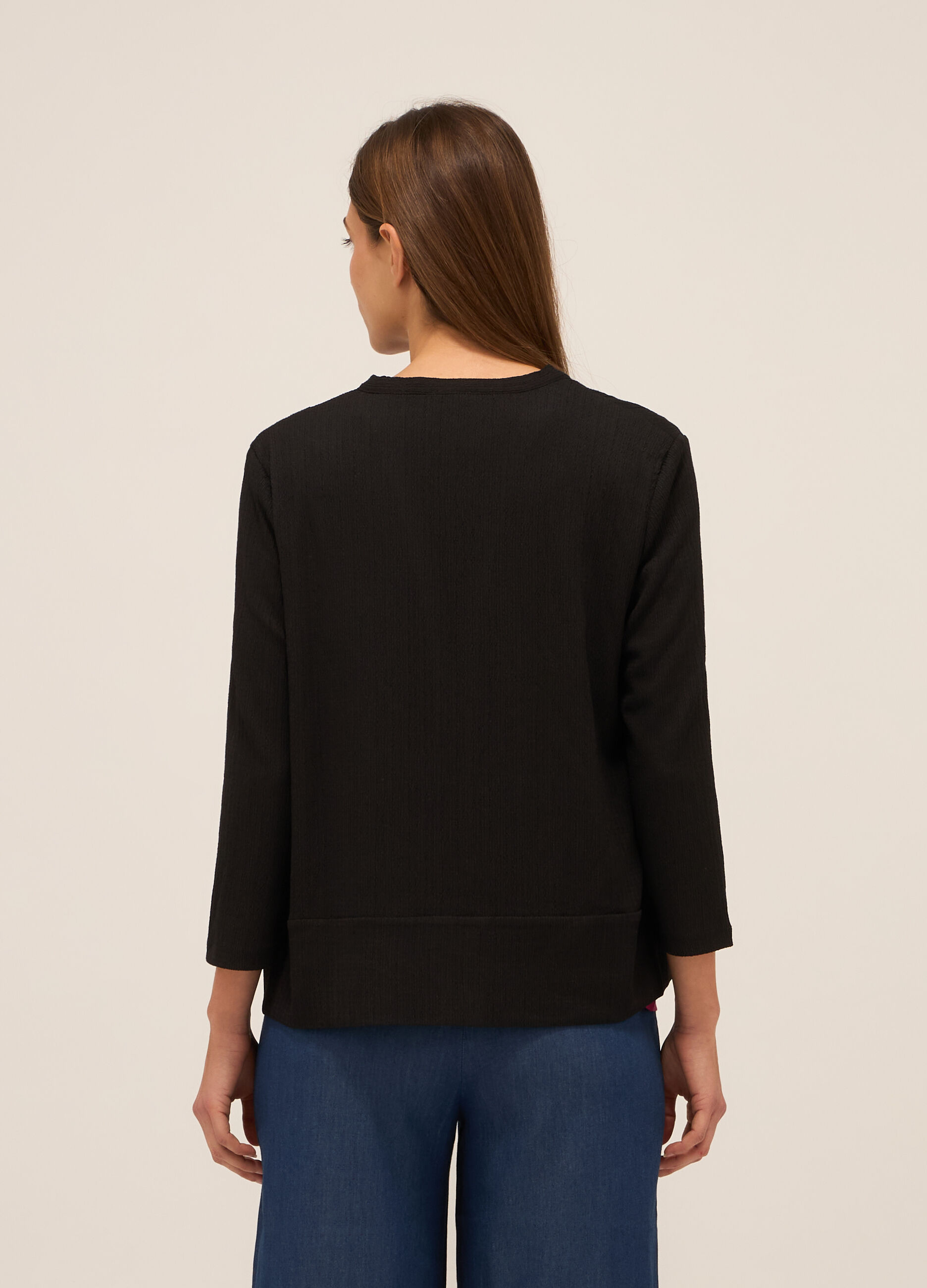Giacca con lavorazione jacquard donna_1