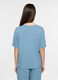 Top pigiama con scollo a V stretch donna_1