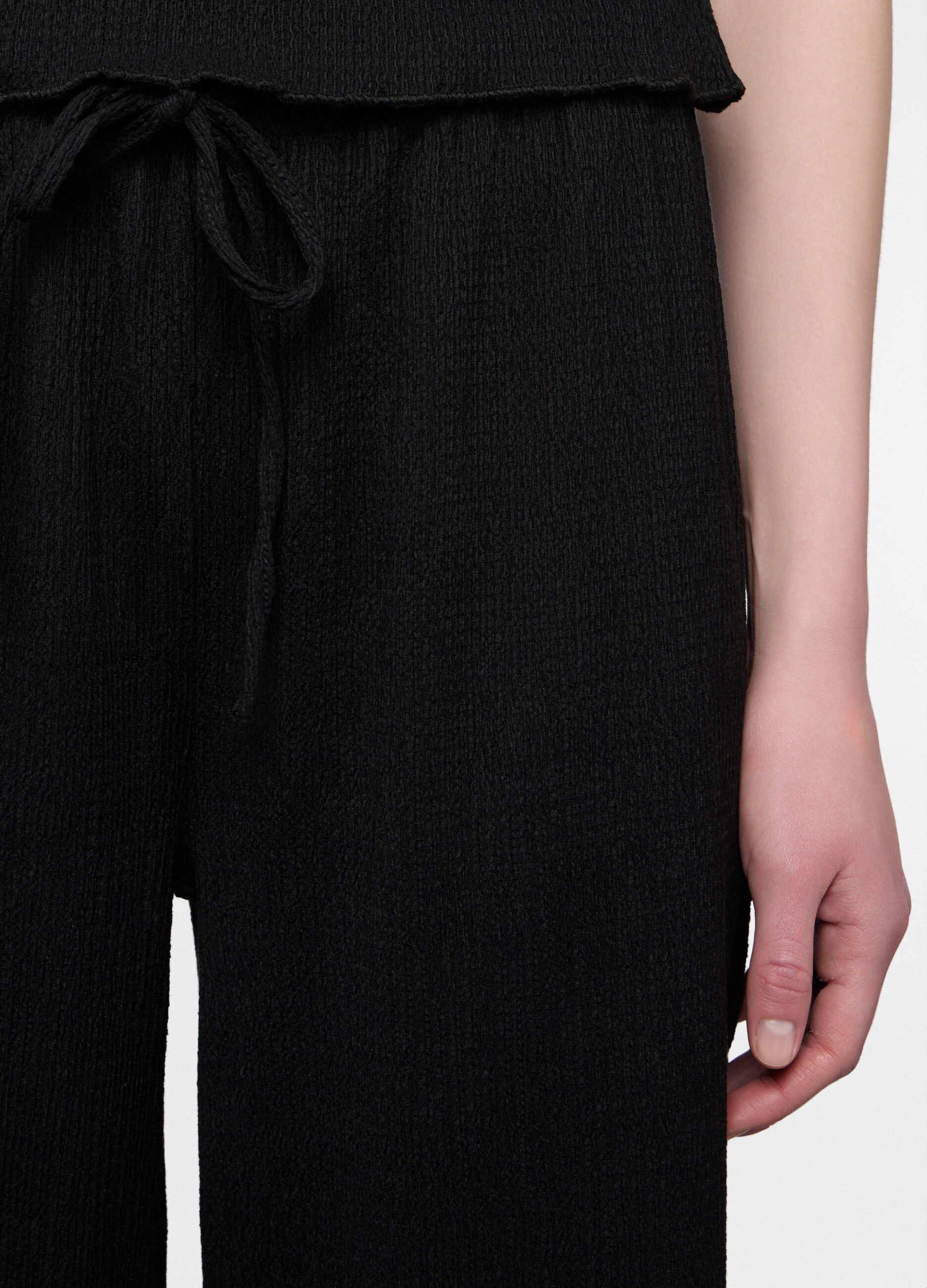 Pantaloni crepe misto viscosa comfort fit donna_2