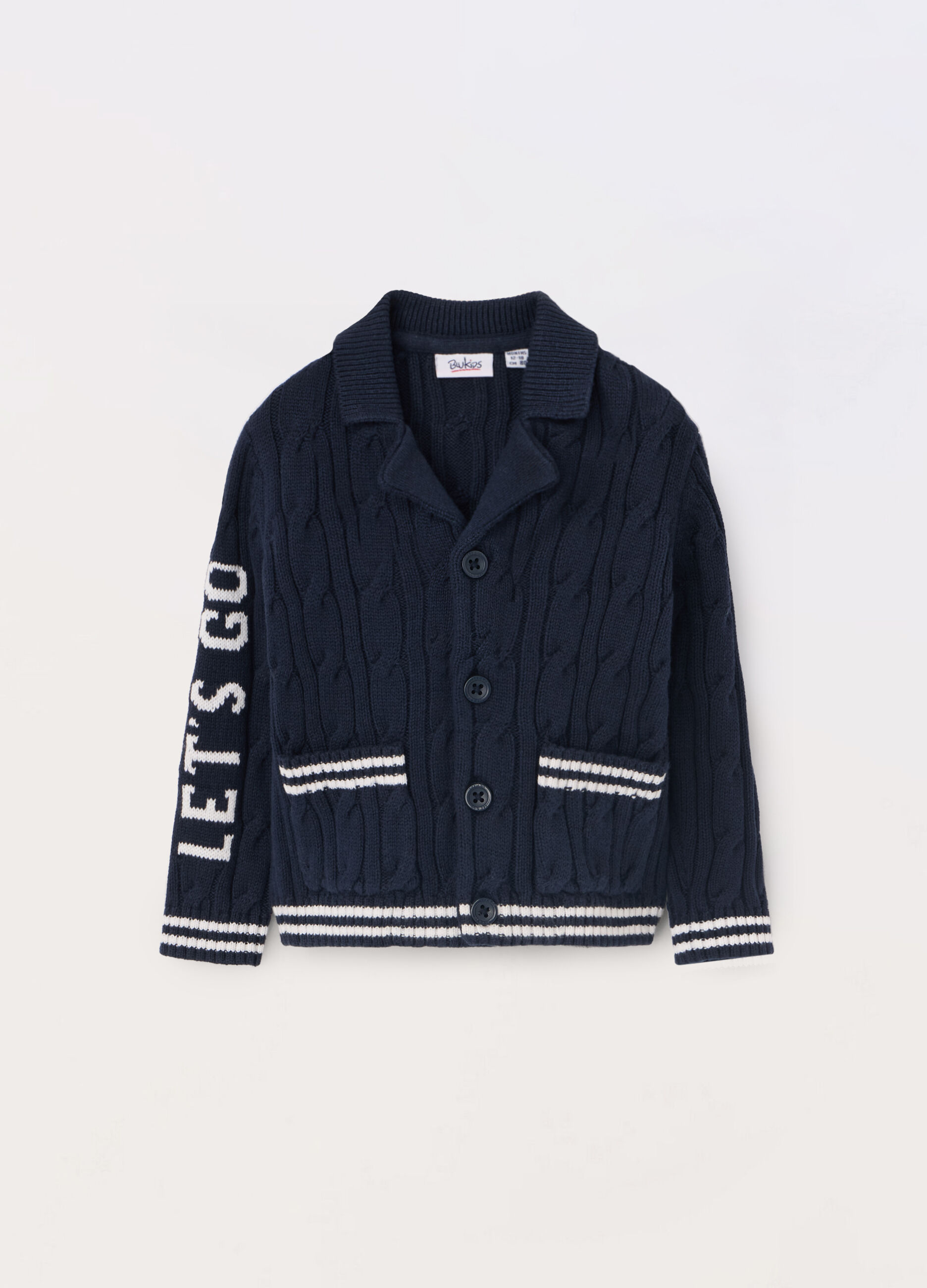 Cardigan tricot in puro cotone neonato_0
