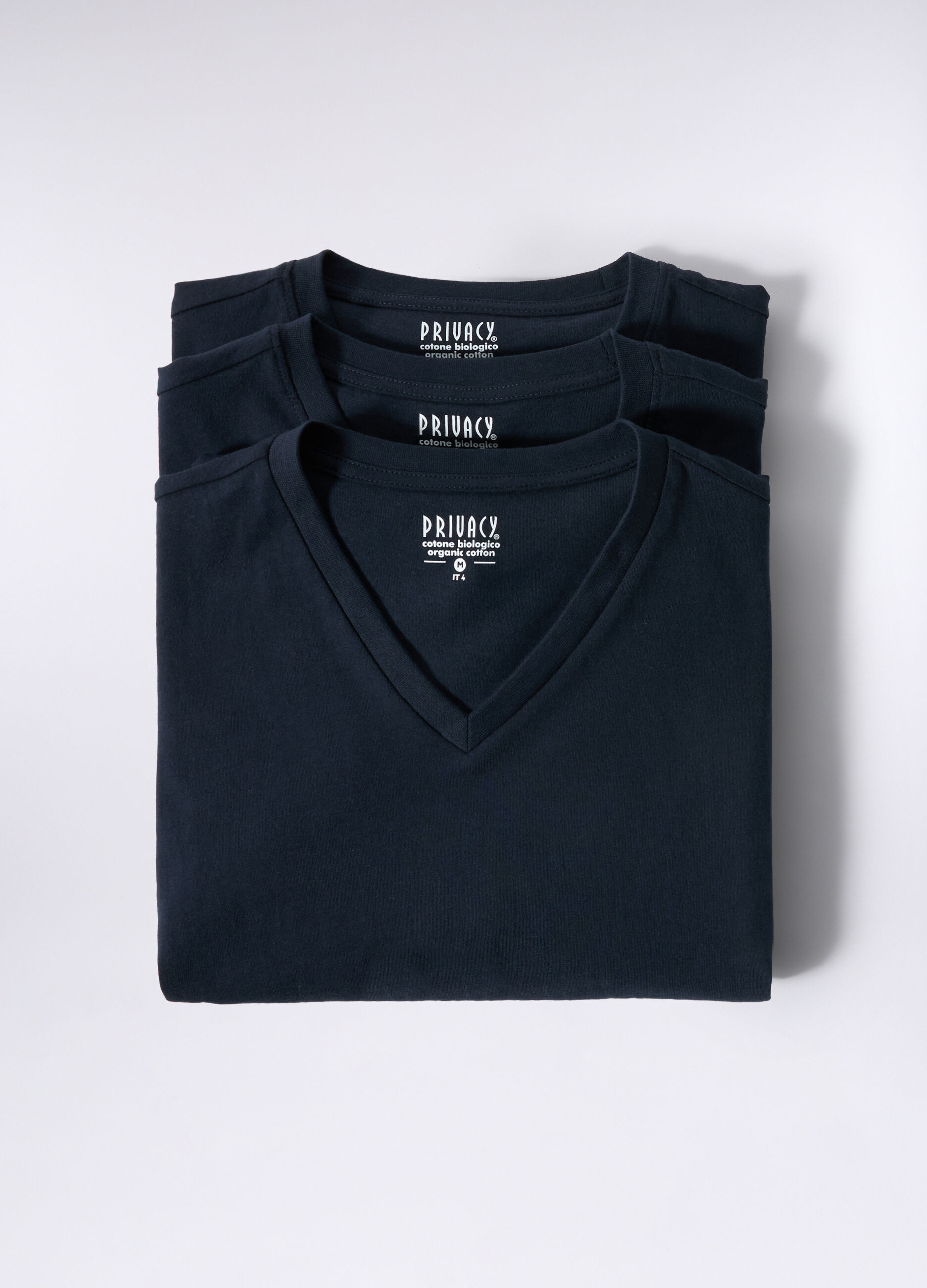 3 pack T-shirt intima scollo a V uomo_0