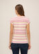 T-shirt a righe in viscosa stretch donna_1