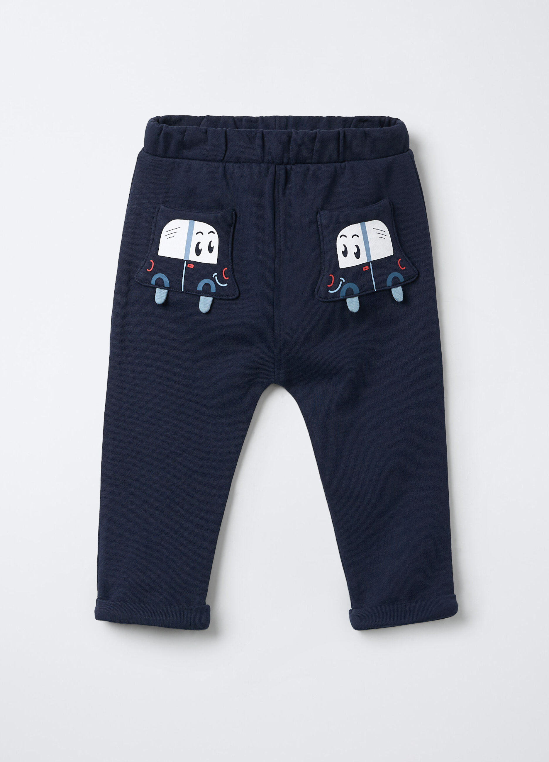 Jogger in puro cotone garzato Fir Regular bimbo_0