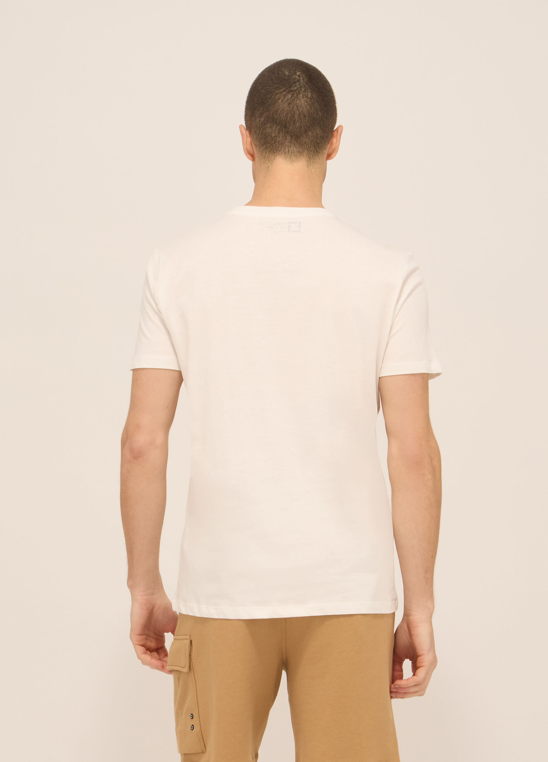T-shirt girocollo in jersey di cotone uomo_1