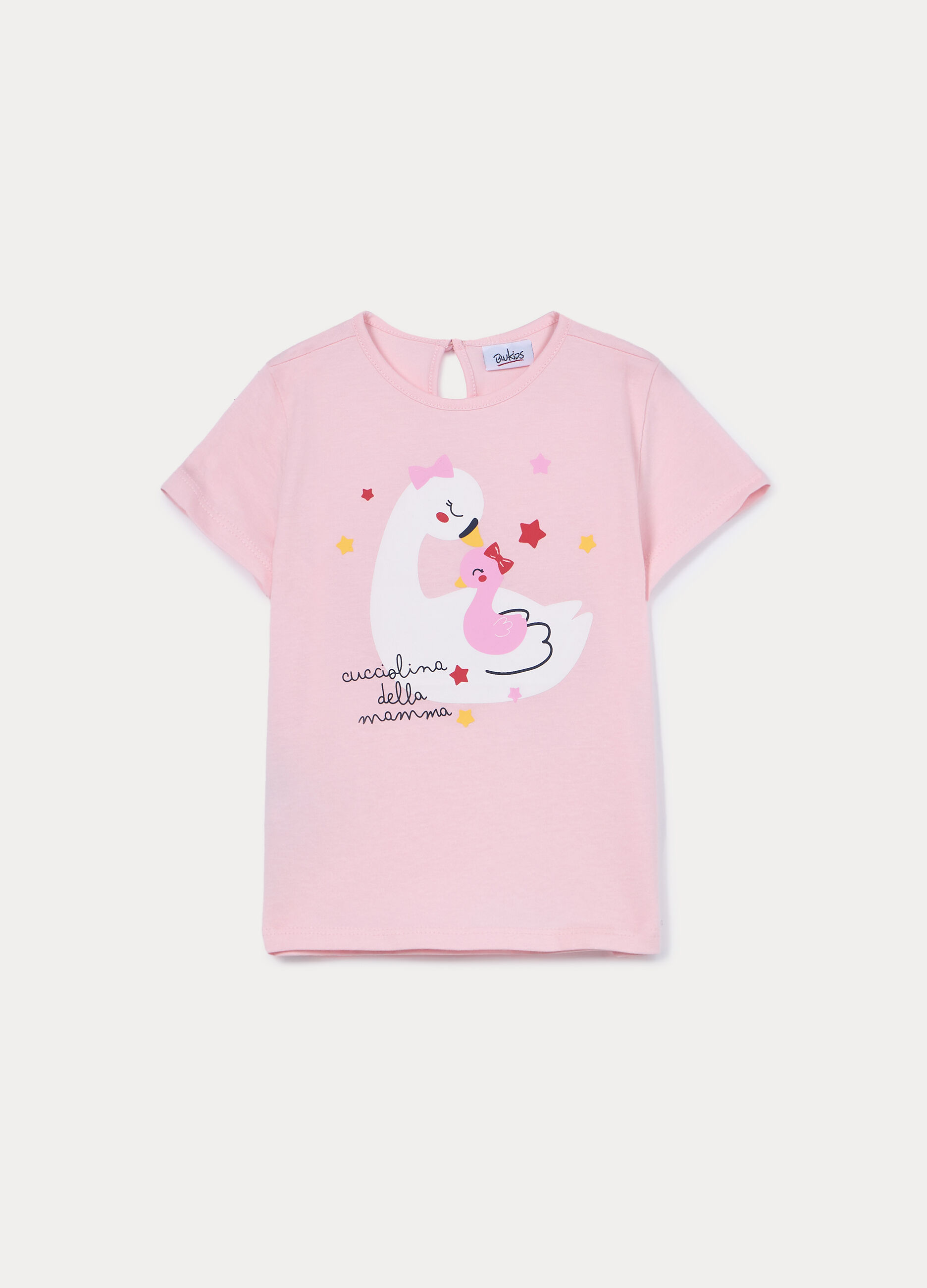 T-shirt in jersey di puro cotone bimba_0