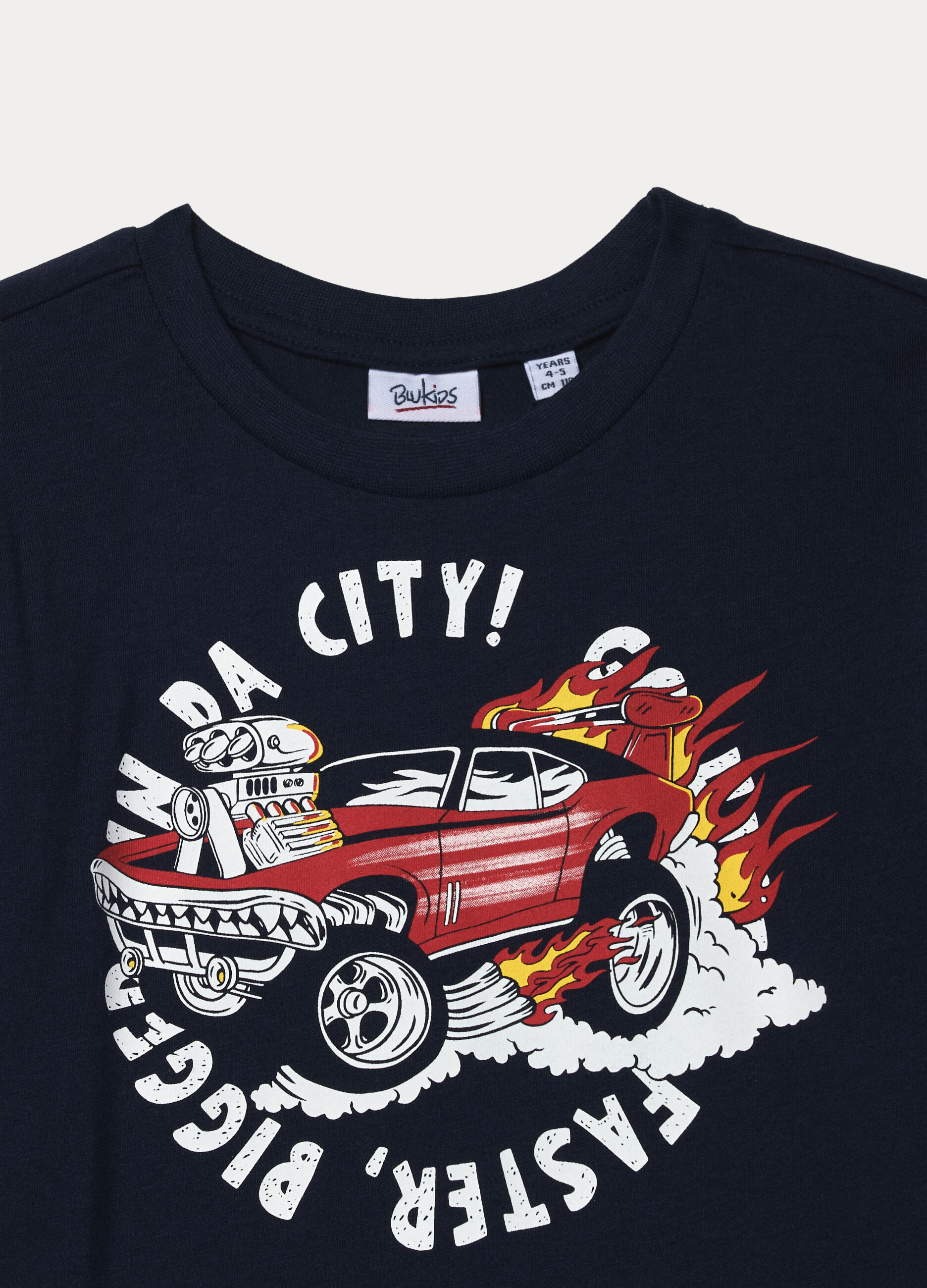 T-shirt con stampa in jersey di puro cotone bambino_2