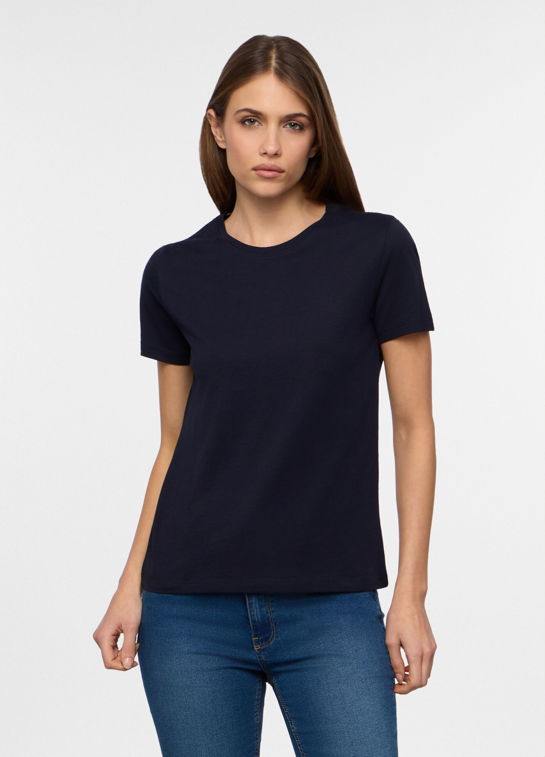 T-shirt girocollo donna_0